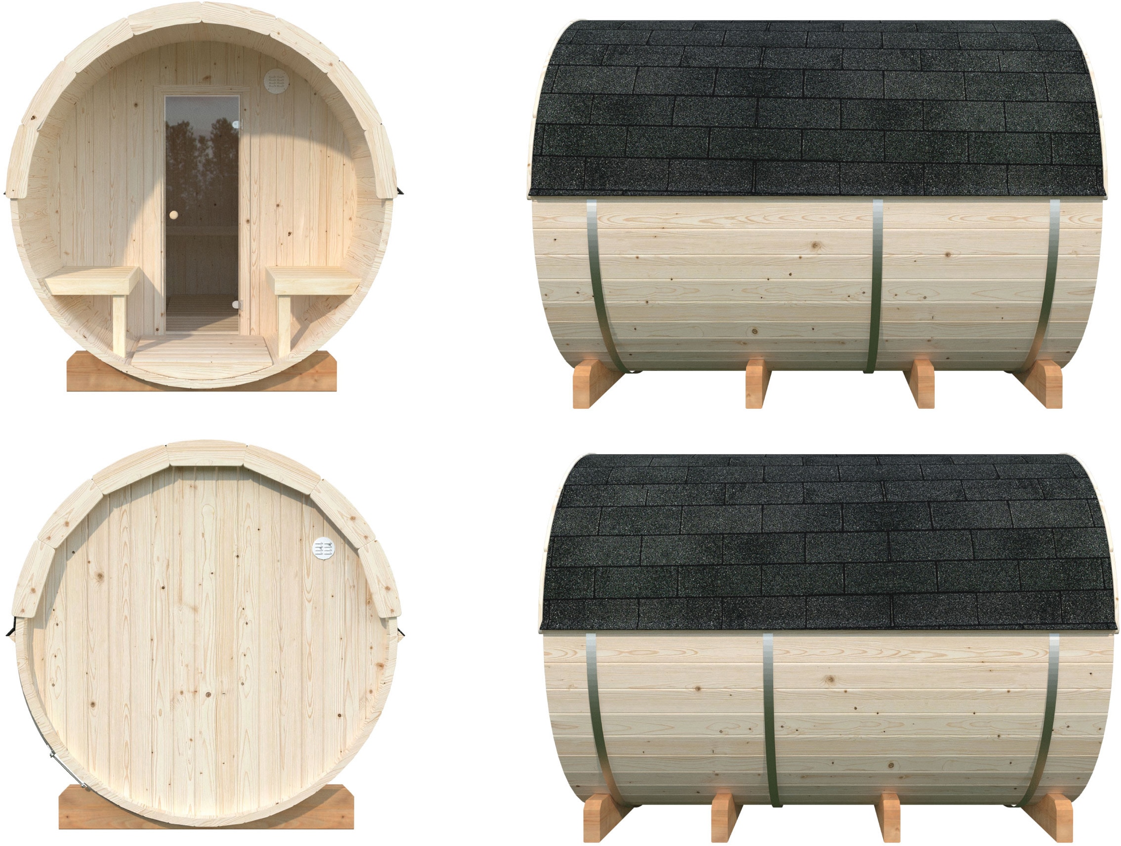 Palmako Sauna »Anita 1,6+0,7 m²«