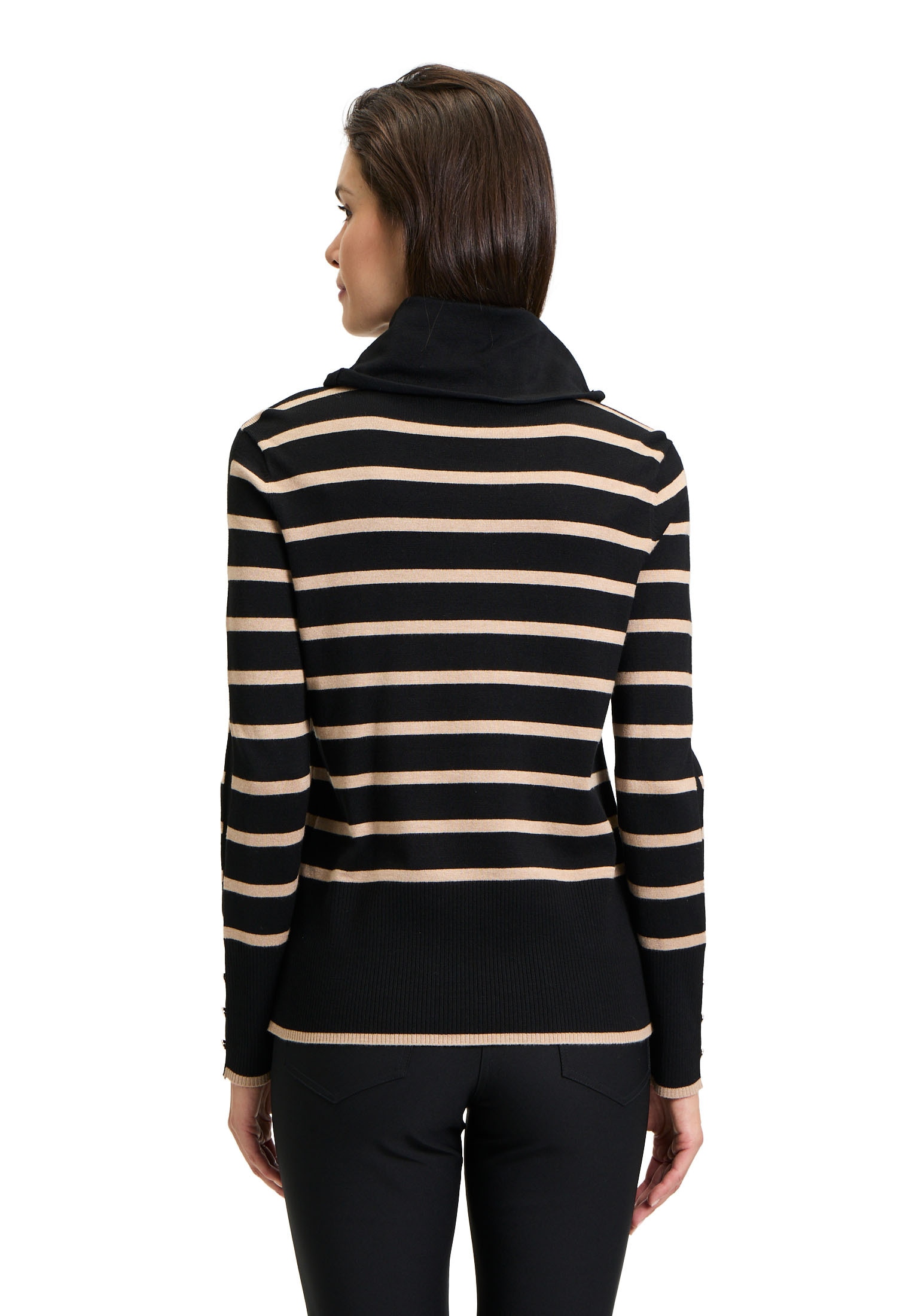 Betty Barclay Strickpullover »Betty Barclay Damen Feinstrickpullover mit Kragen«, (1 tlg.), Knöpfe