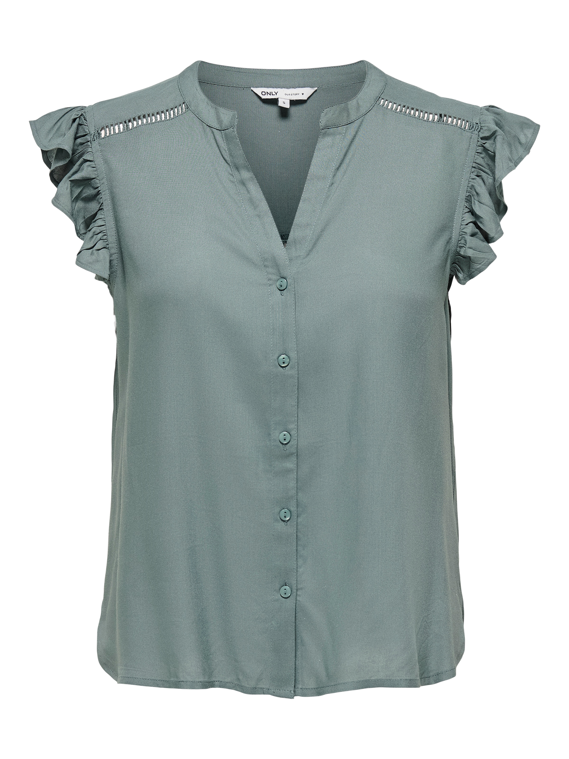 ONLY Kurzarmbluse "ONLROSELLA LIFE CAPSLEEVE SHIRT WVN NOOS" Viskose, regul günstig online kaufen