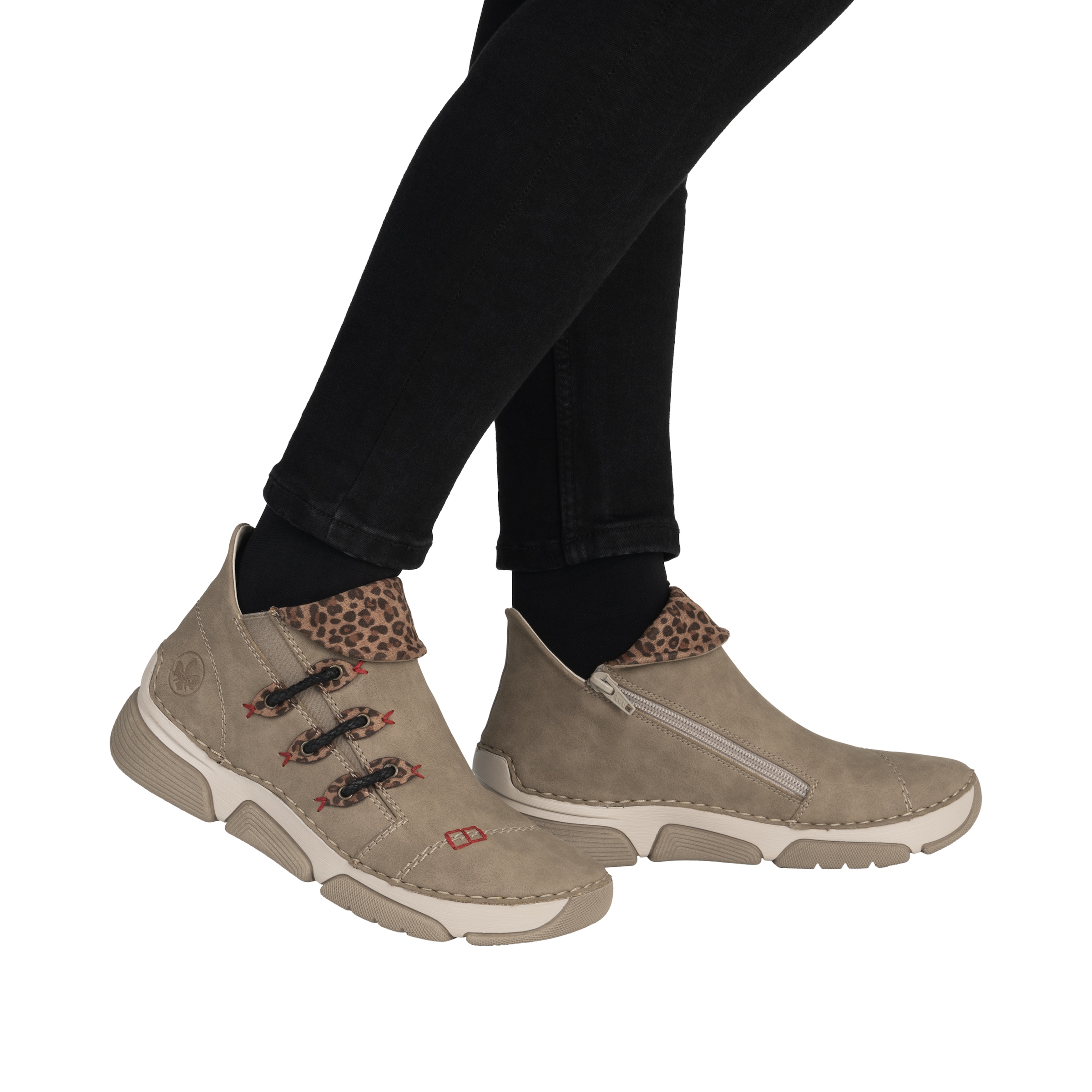 Rieker Sneakerboots, Schlupfboots, Stiefelette, High Top Sneaker mit Innenreißverschluss