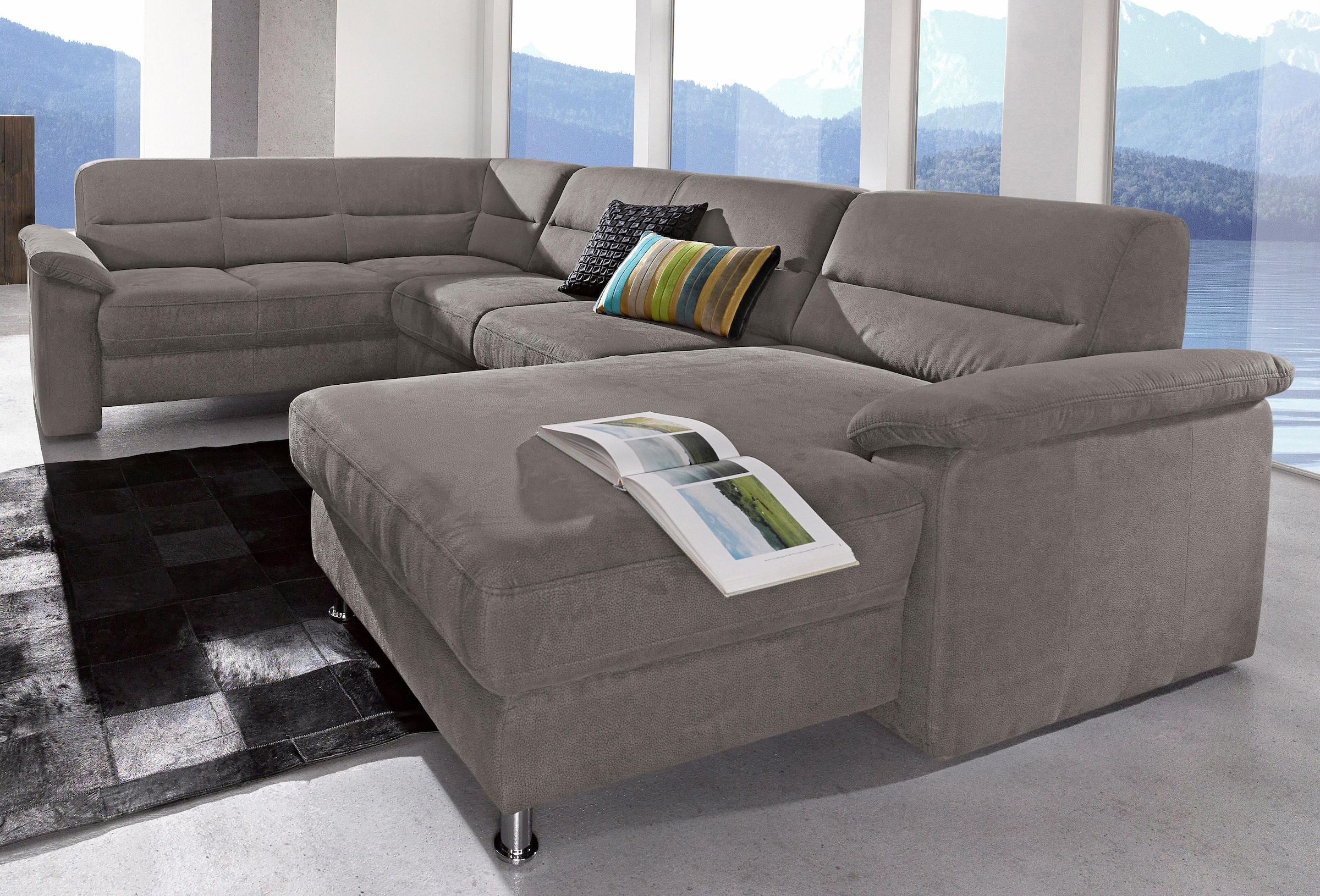 sit&more Wohnlandschaft "Top Ascara U-Form", inklusive Boxspring/Federkern-Polsterung, wahlweise mit Bettfunktion