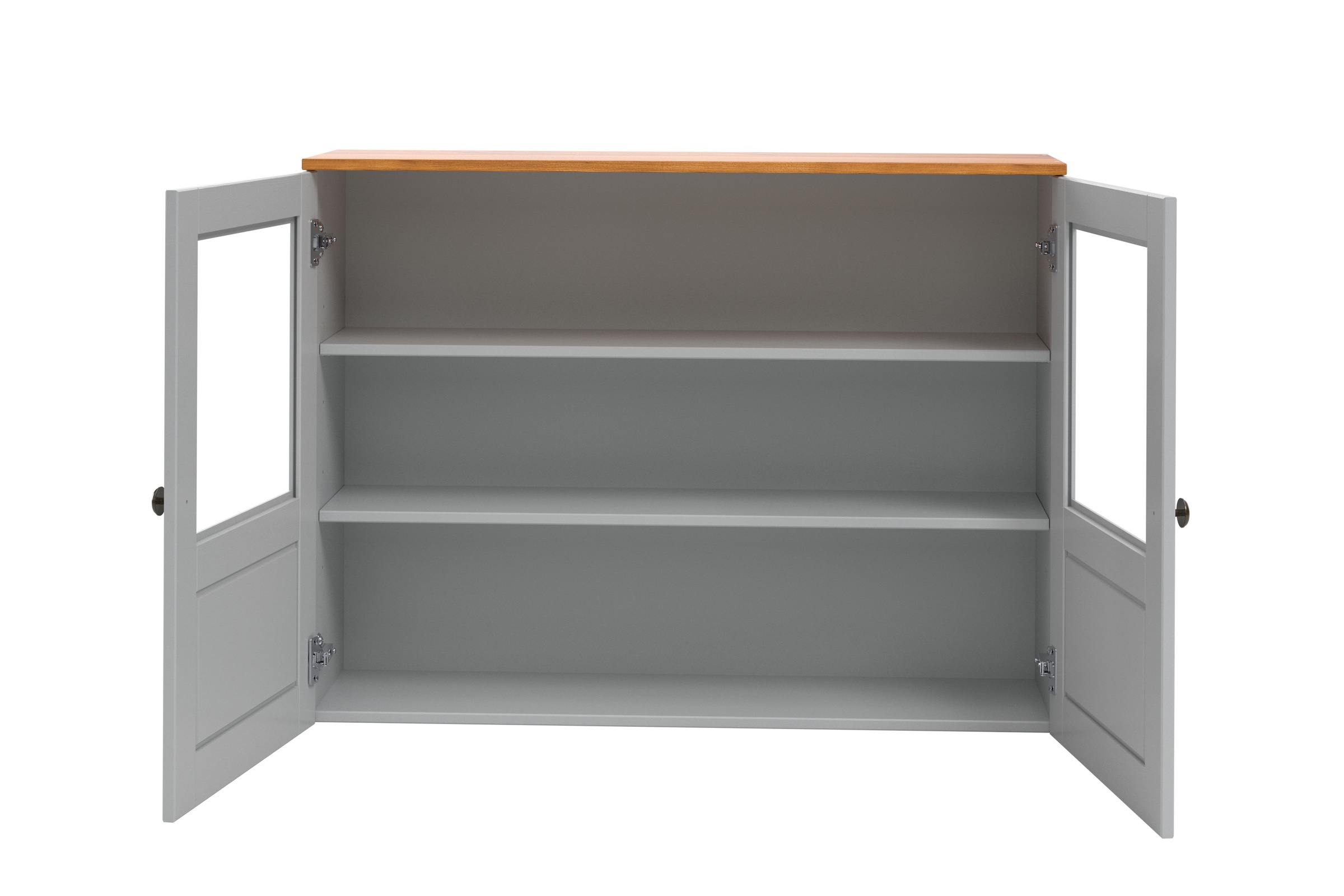 Home affaire Hängeschrank »Alby2«, Mit Metallgriffen und Glastüren, Breite 100 cm