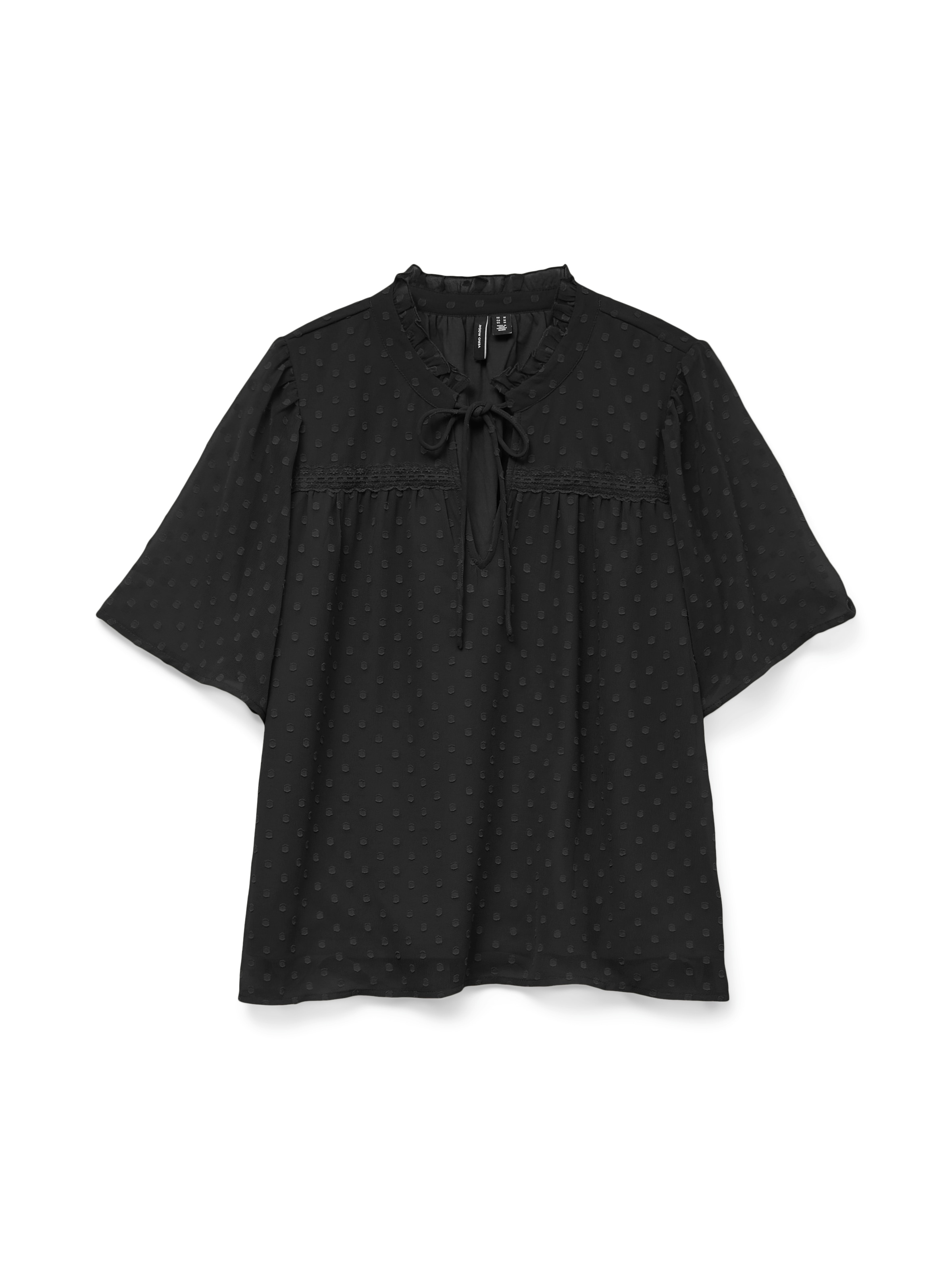 Vero Moda Spitzenbluse »VMLEAH SS LACE TOP WVN GA NOOS«