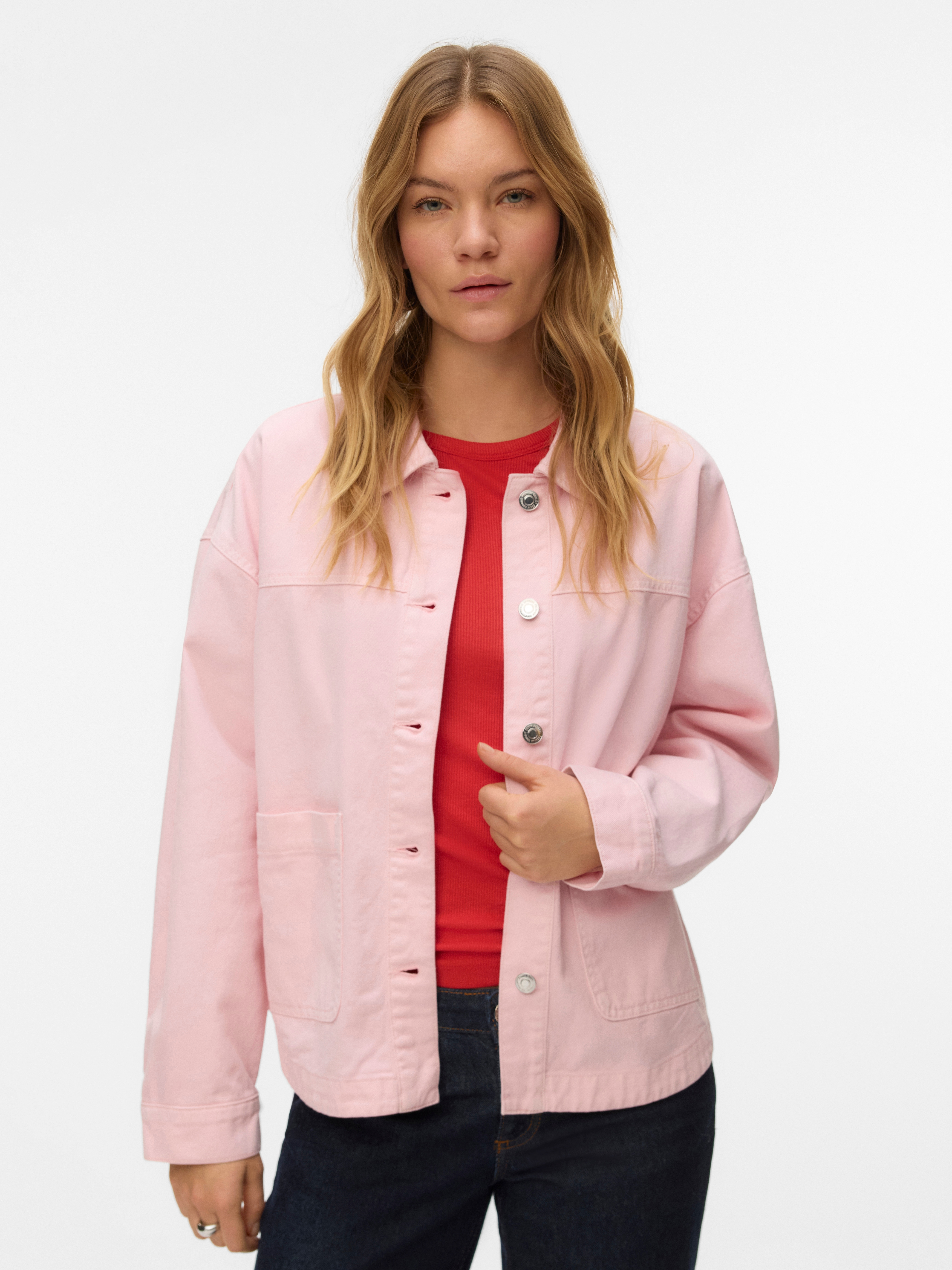 Vero Moda "VMJAMIE LS DENIM SHACKET MIX NOOS" Baumwollmischung