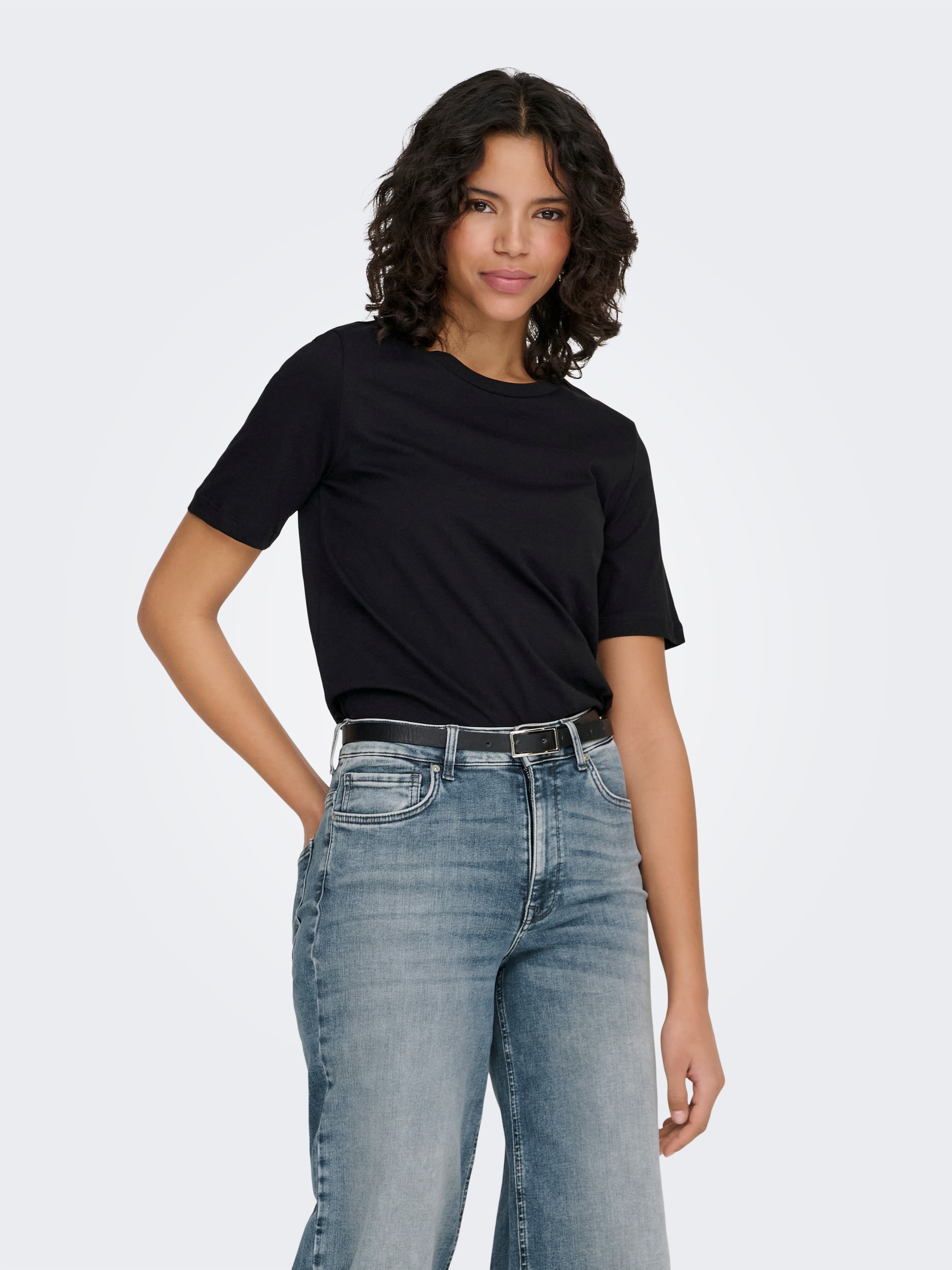 ONLY Kurzarmshirt "ONLONLY S/S TEE JRS NOOS" regular fit, casual, Single Je günstig online kaufen