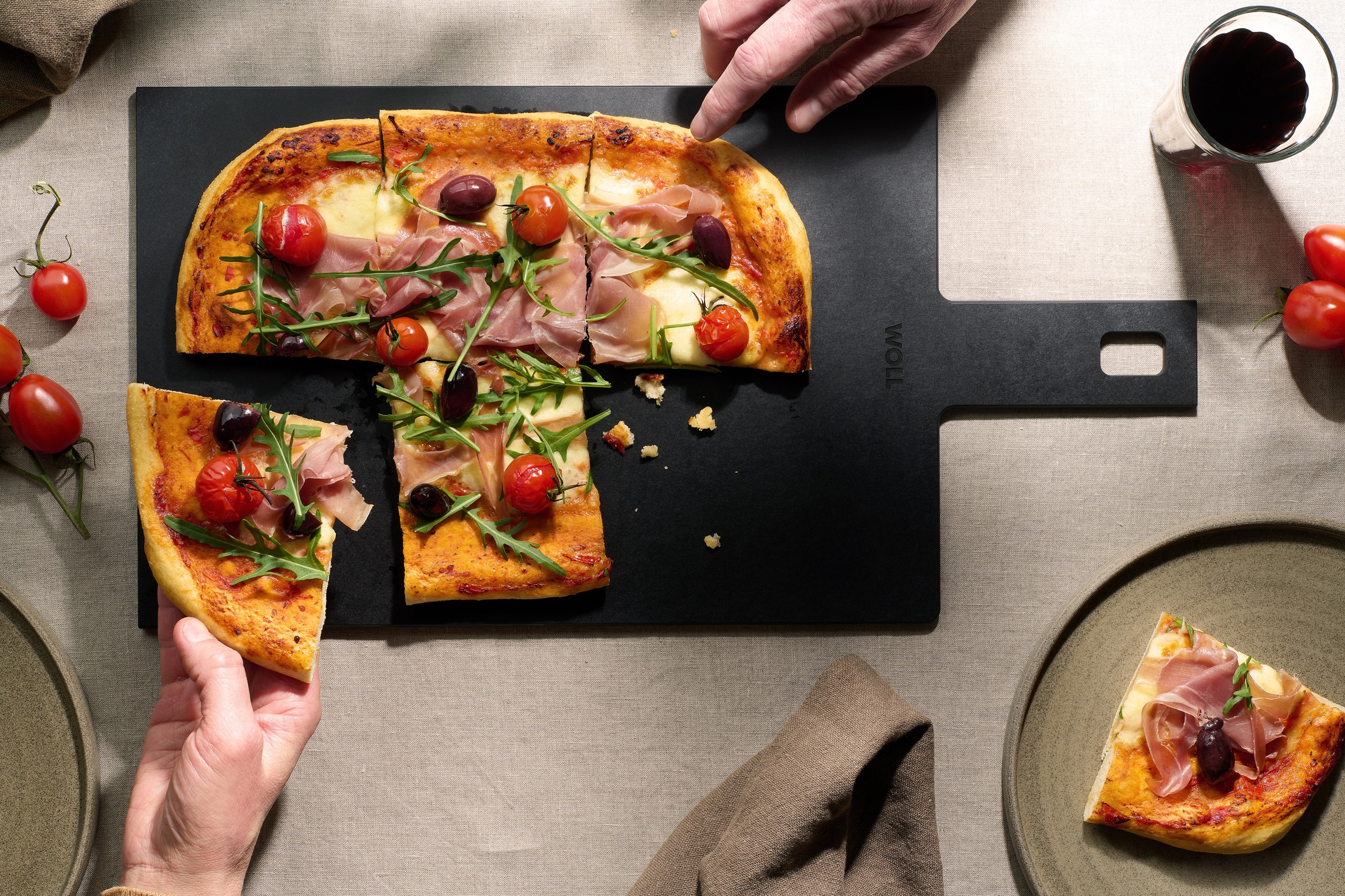 WOLL Servierbrett »Cut & Serve«, (1 St.), aus FSC-zertifiziertem Papierverbundstoff