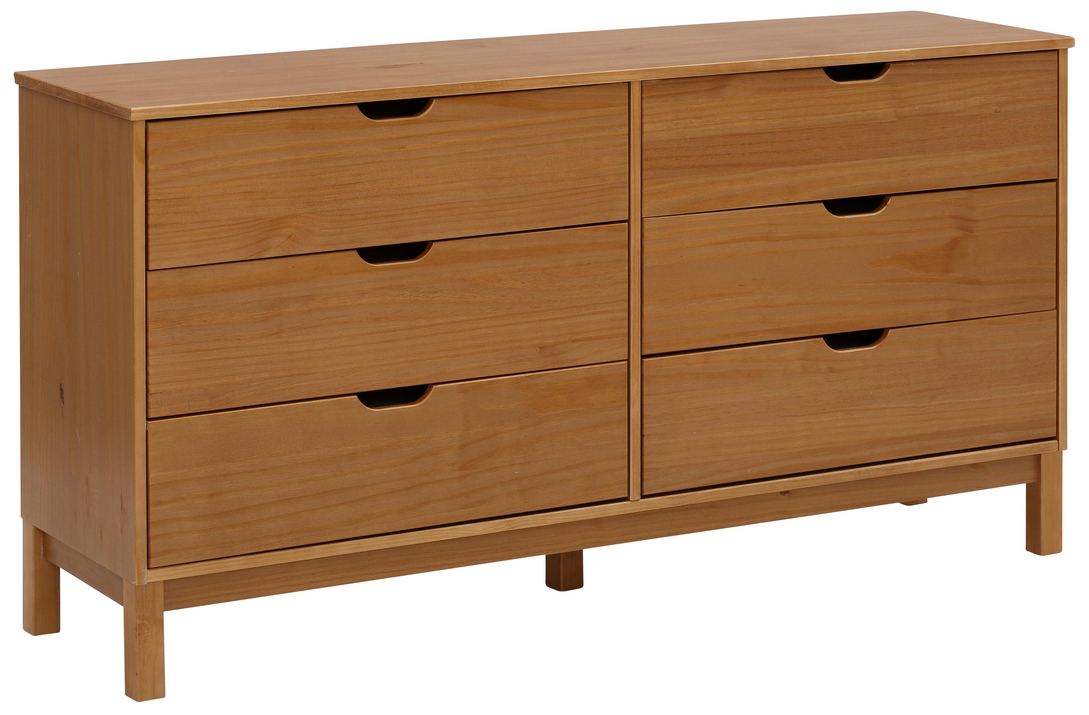 OTTO home Kommode "Post" massives Kiefernholz, mit vielen Stauraummöglichkeiten, Breite 150 cm