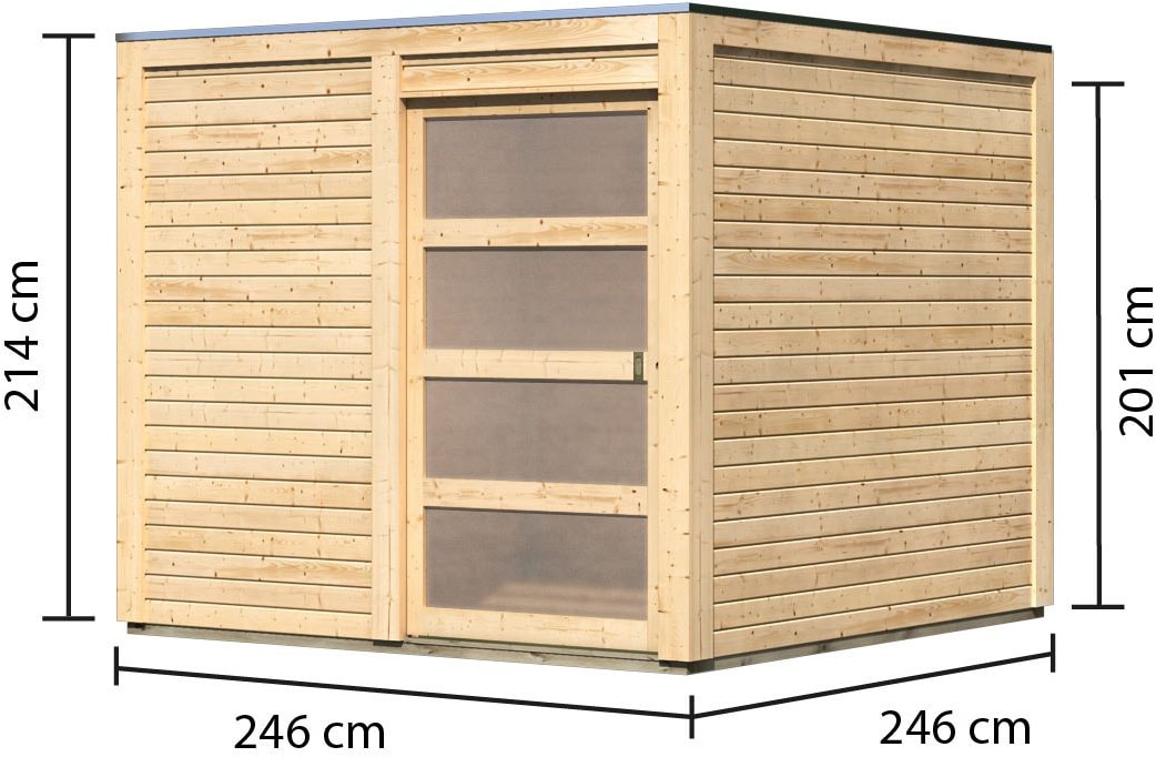 KONIFERA Gartenhaus »Cubus 1«