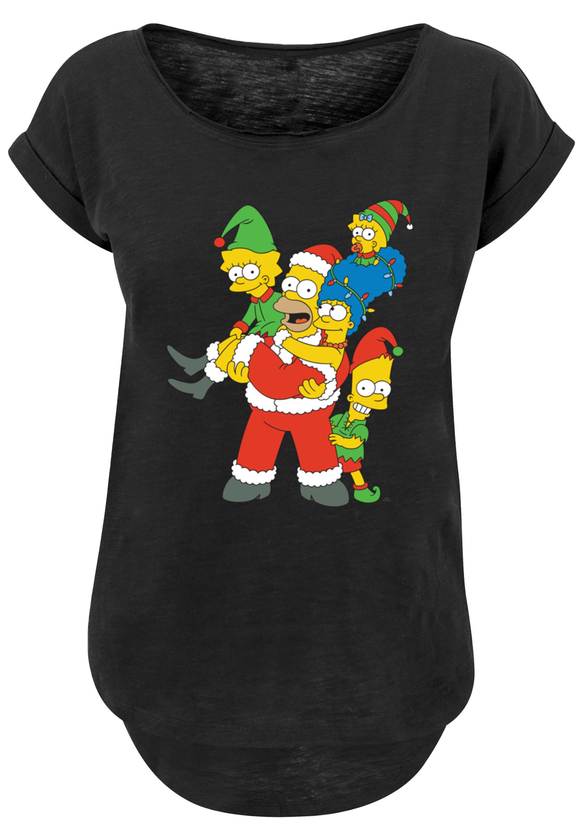 F4NT4STIC T-Shirt »The Simpsons Christmas Weihnachten Family«, Print
