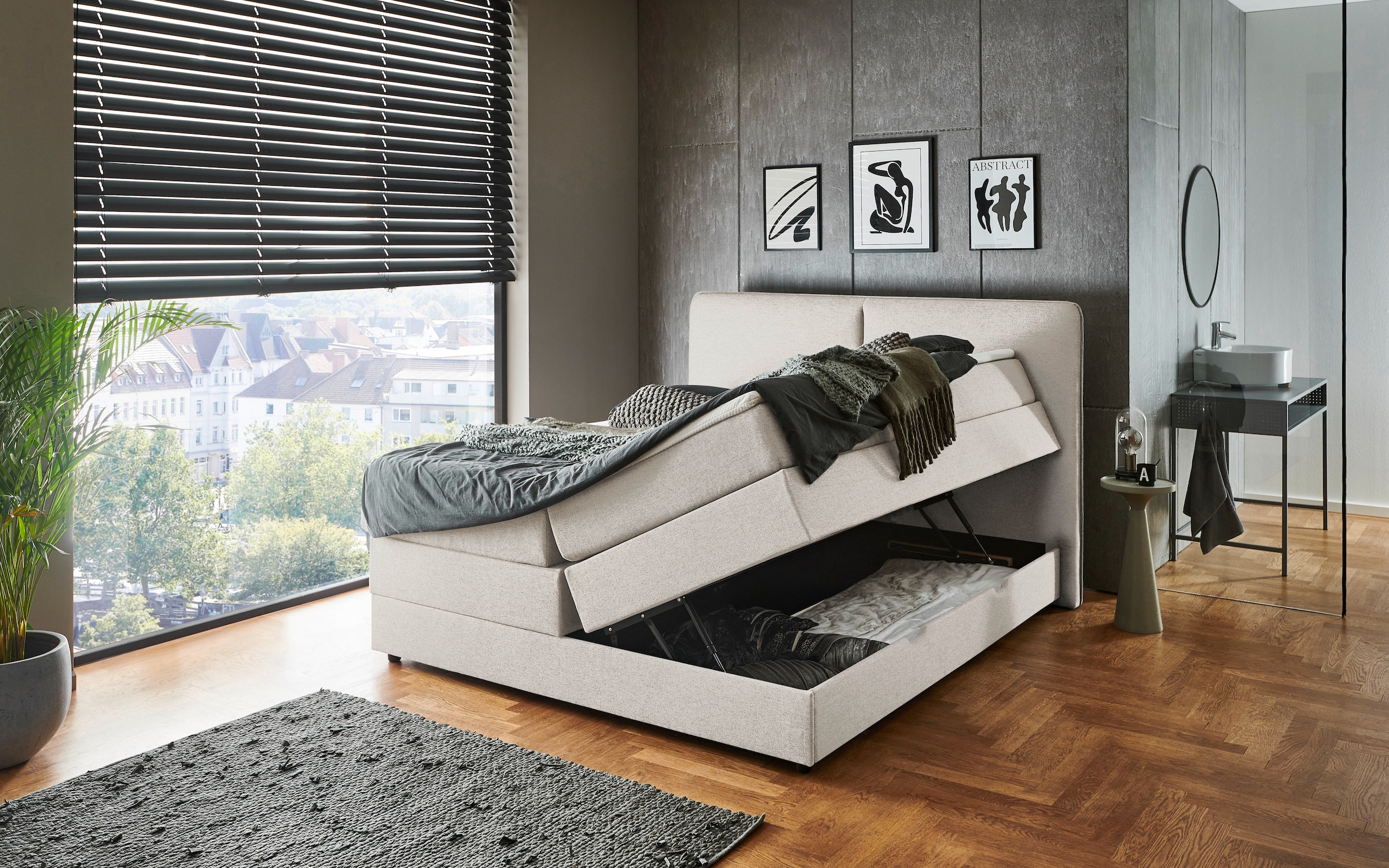 meise.möbel Boxbett »Columbia mit extra großem Bettkasten« erhältlich in 180x200cm