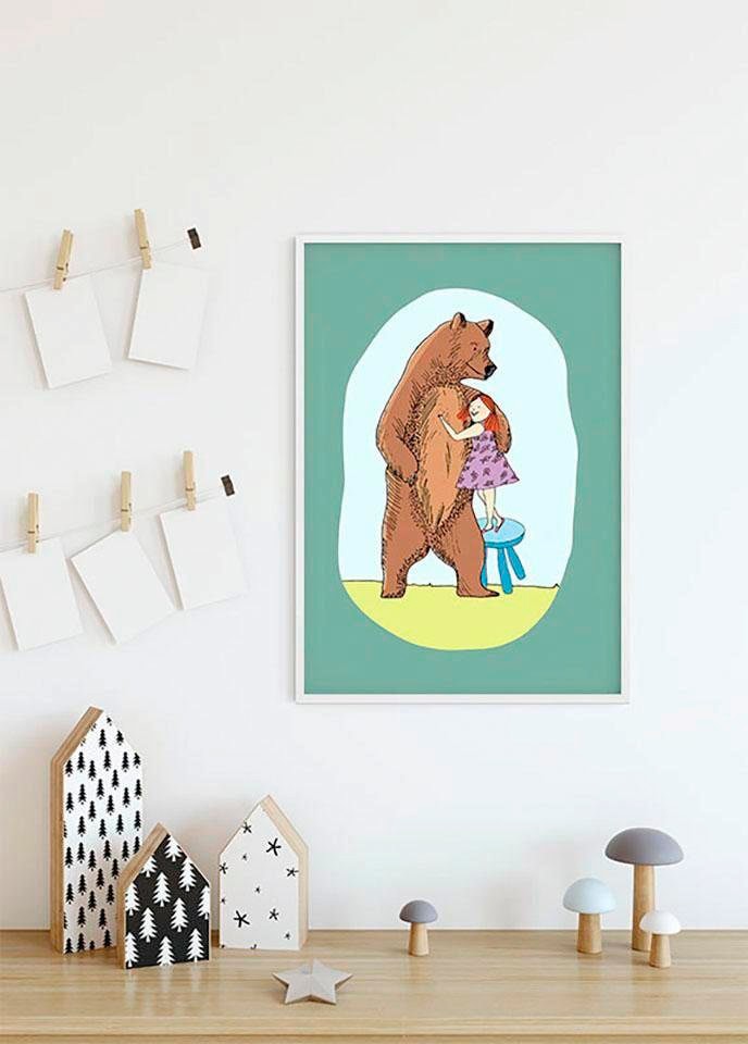 Komar Poster "Lili and Bear", Figuren, (1 St.), Kinderzimmer, Schlafzimmer, Wohnzimmer