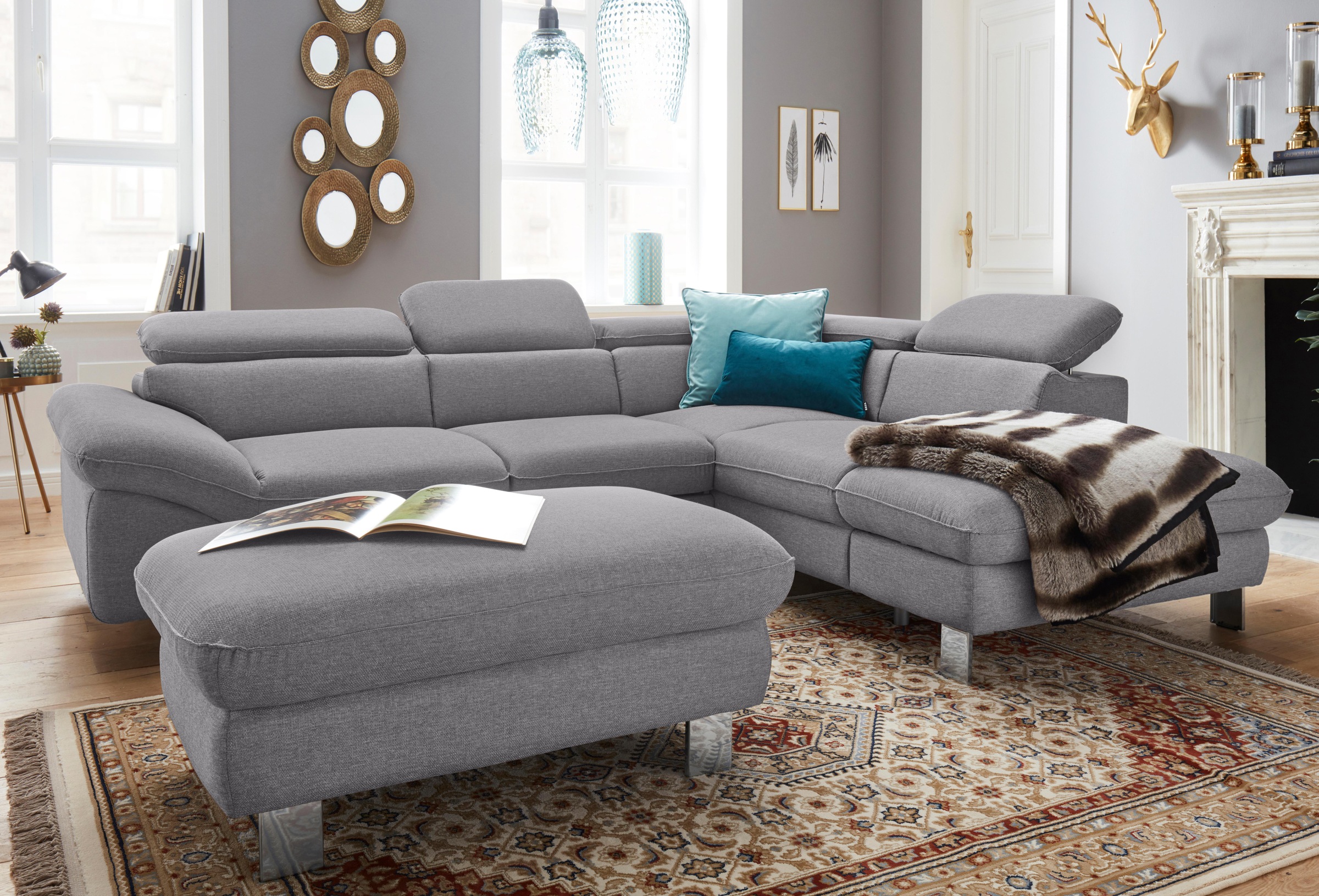 Thumbnail - COTTA Ecksofa "Driver L-Form", mit Kopfteilverstellung, wahlweise mit Bettfunktion & Bettkasten