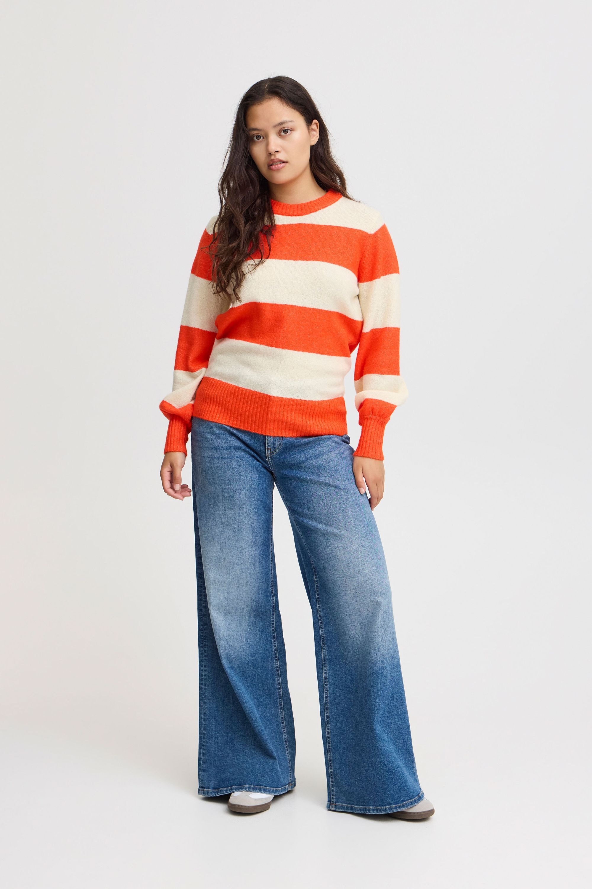 Ichi Strickfleece-Pullover »Strickpullover IHEden«