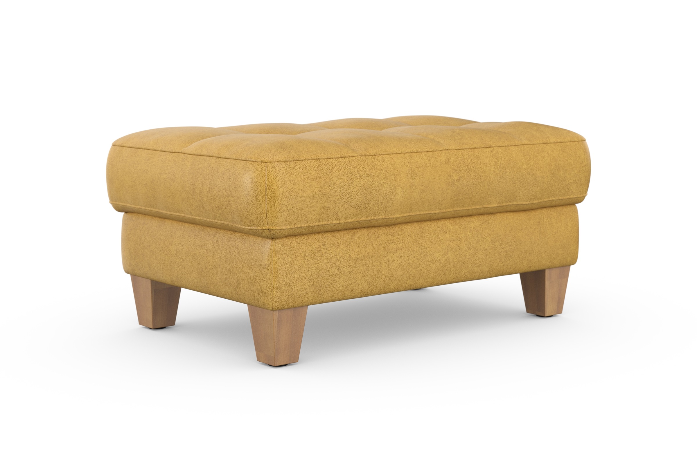 Stauraumhocker SIT & MORE "Westham", gelb (dijon), B:101cm H:47cm T:66cm, 100% Polyester, Hocker, wahlewise mit/ohne Federkern 2