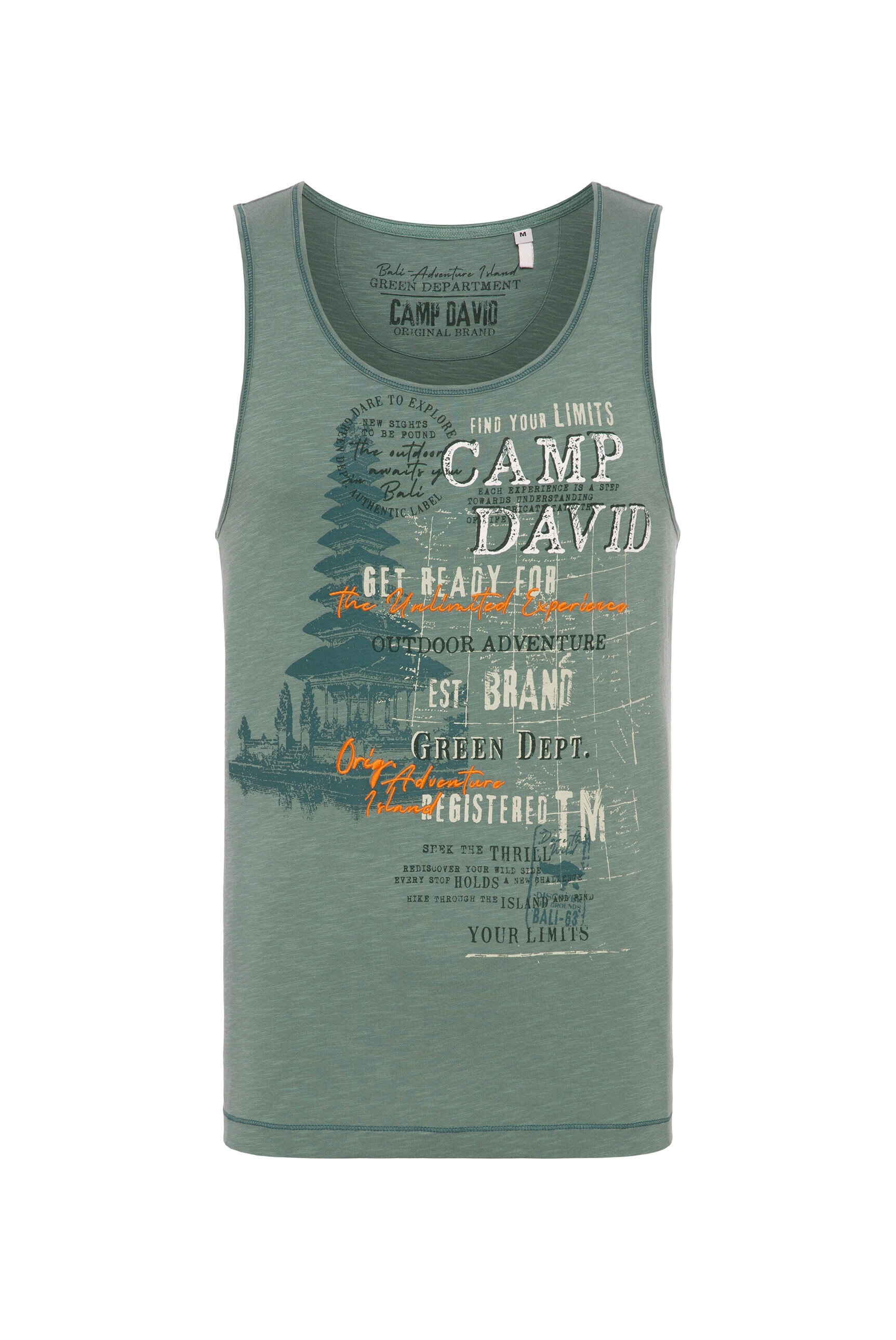 CAMP DAVID Tanktop, aus Baumwolle