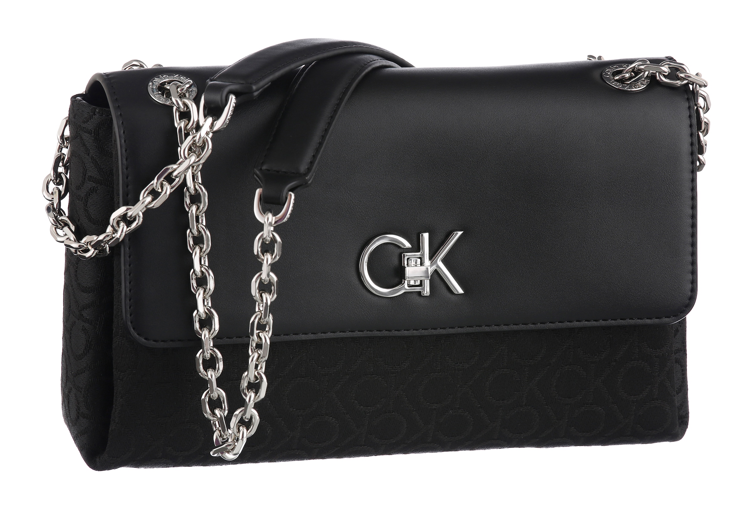 Calvin Klein Schultertasche "RE-LOCK CONV SHOULDER BAG JQC", Handtasche Damen Schultertasche Tasche Damen