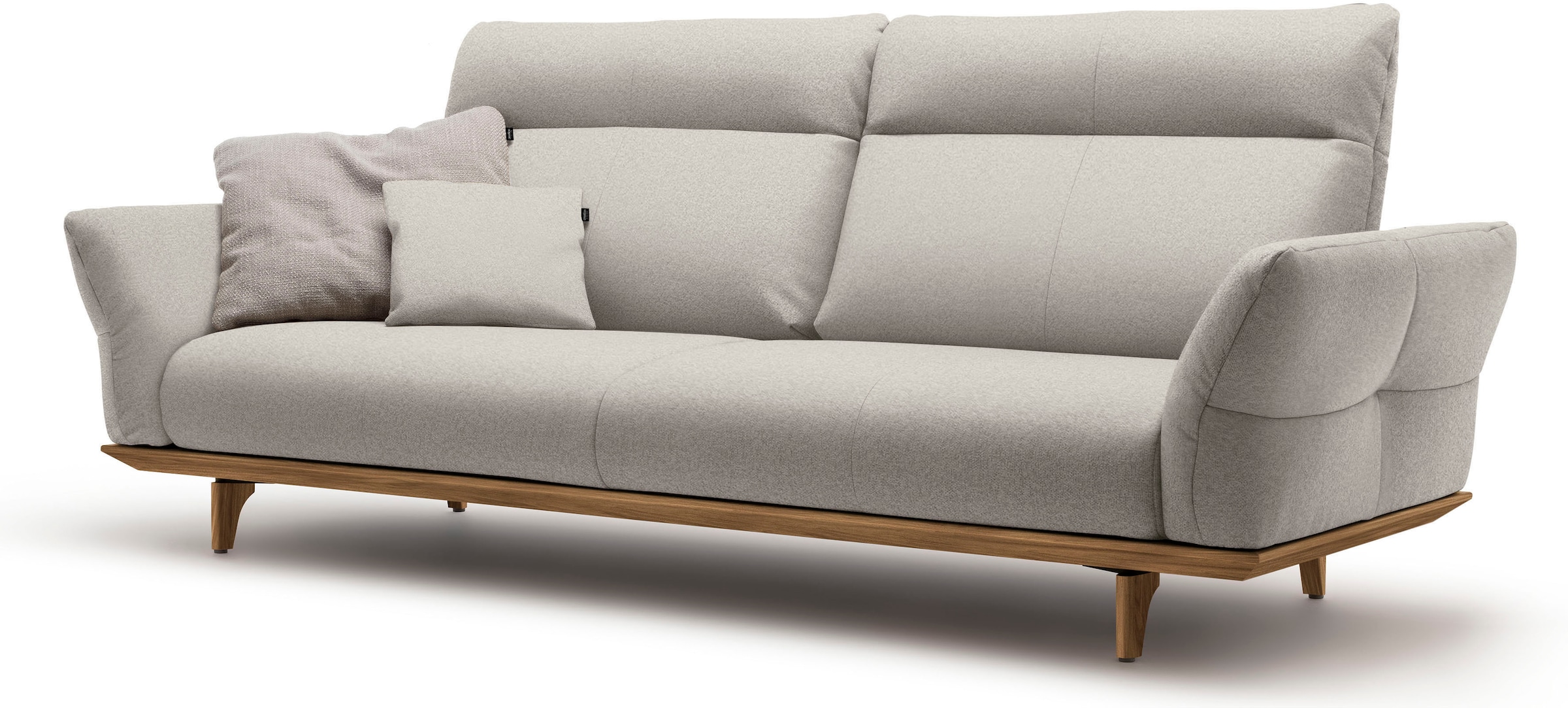 Creation BY ROLF BENZ 3,5-Sitzer »CR.460«, Sockel und Füße in Nussbaum, Breite 228 cm