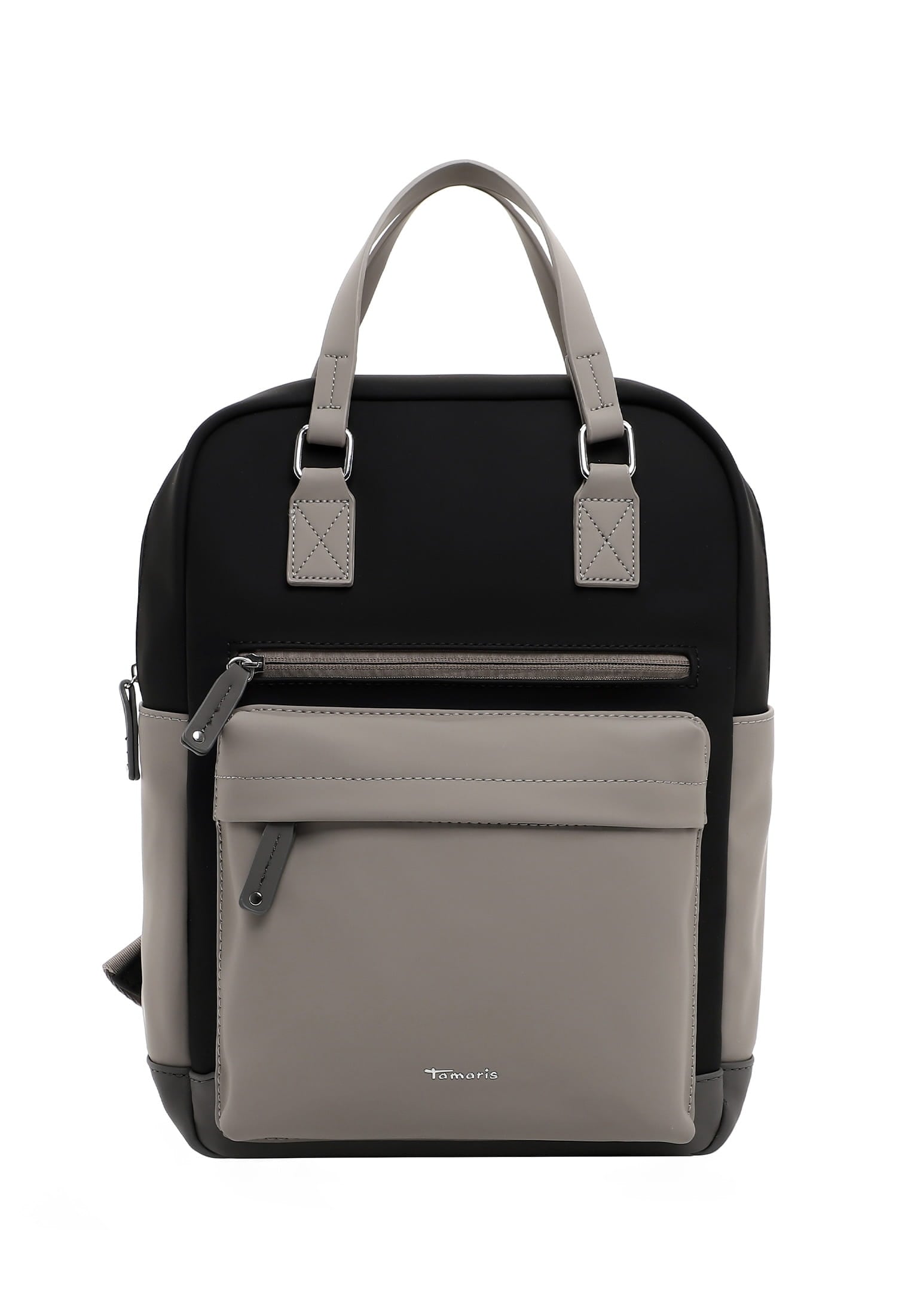 TAMARIS Rucksack "Rucksack TAS Gianna", schwarz, Obermaterial: 60% Polyurethan PU. 40% Polyester PES., Rucksäcke