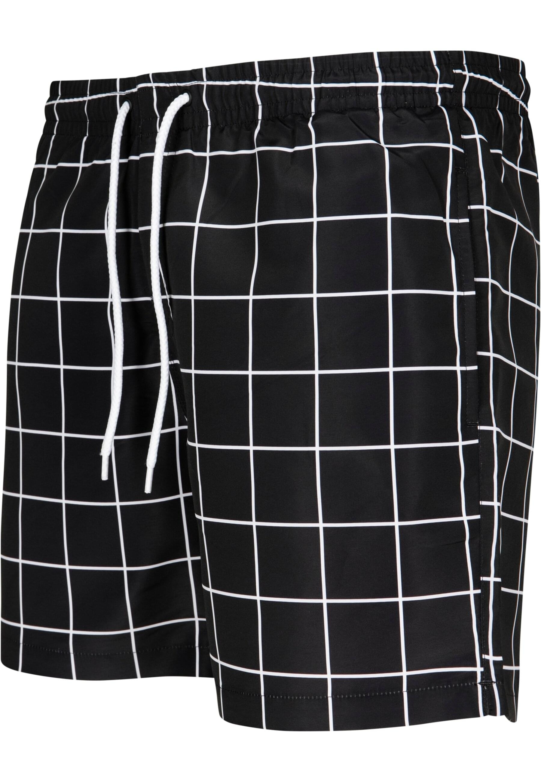 URBAN CLASSICS Badeshorts »Urban Classics Herren Check Swim Shorts«