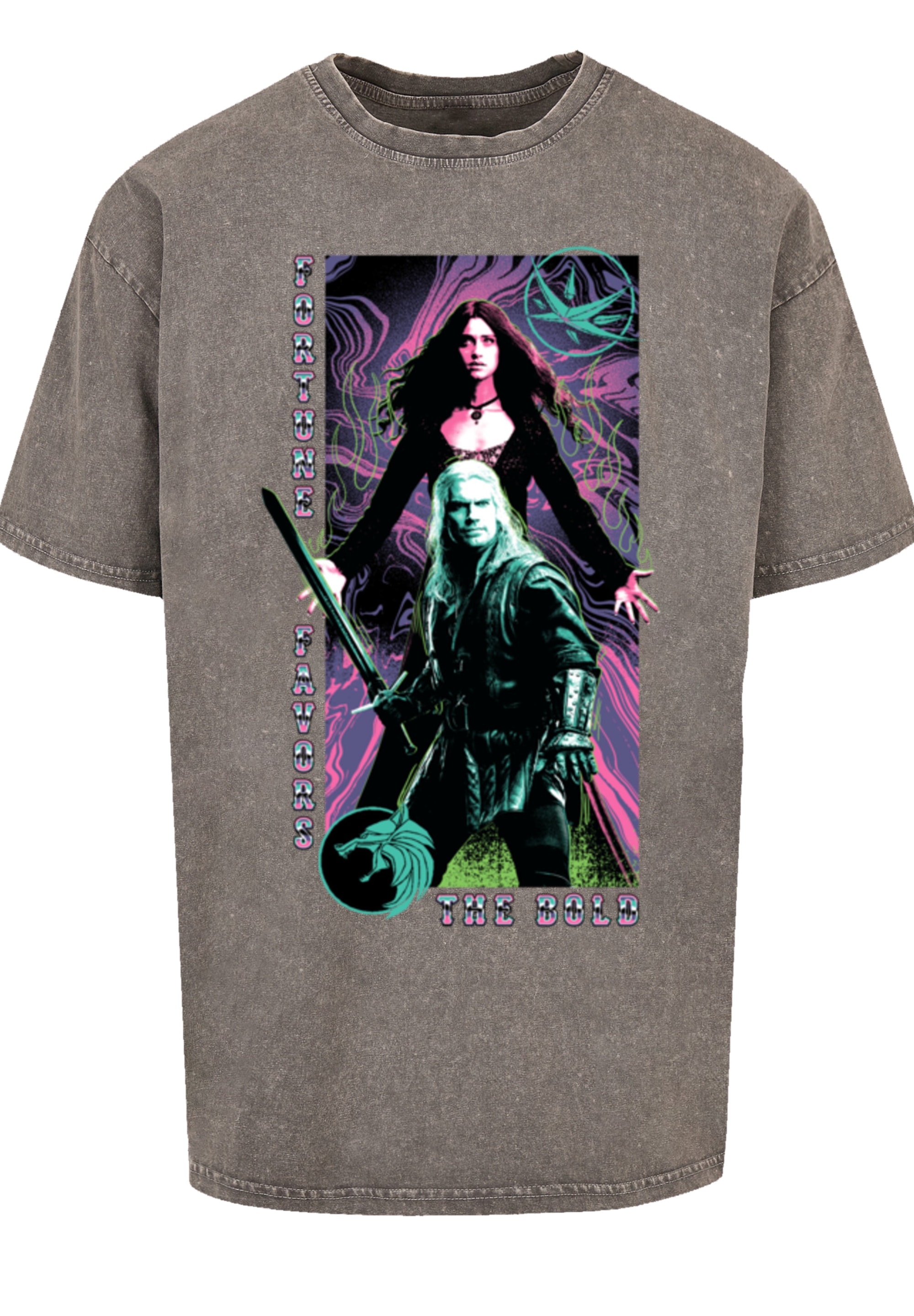 F4NT4STIC T-Shirt »The Witcher Fortune Favours The Bold«, Premium Qualität