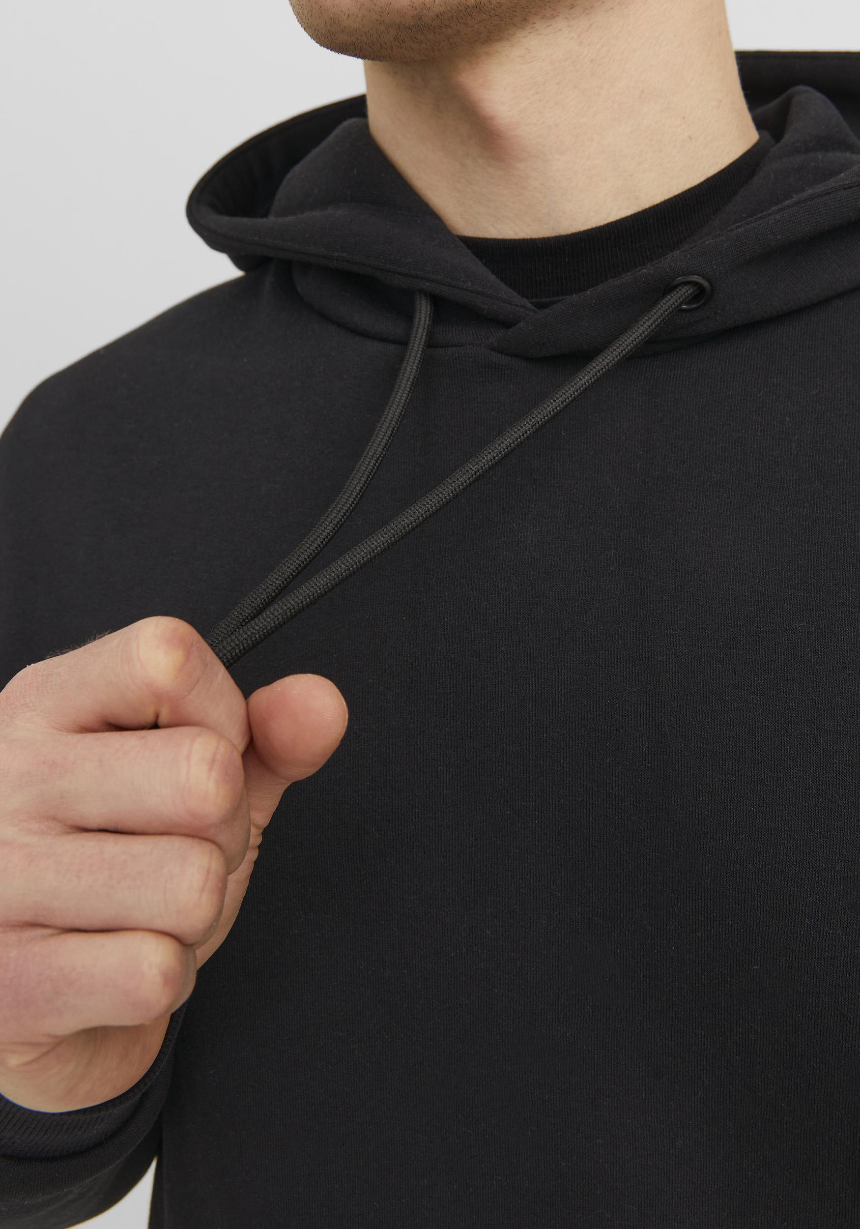 Thumbnail - Jack & Jones Kapuzensweatshirt "JJEBRADLEY SWEAT HOOD NOOS", Materialmix, relaxed fit