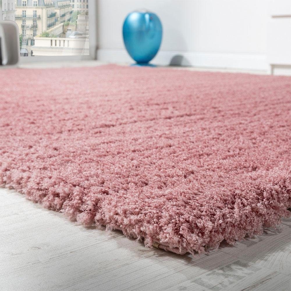 Paco Home Hochflor-Läufer »Avantgarde 550«, rechteckig, 45 mm Höhe, Teppich-Läufer, gewebt, besonders weich und flauschig, Uni Farben