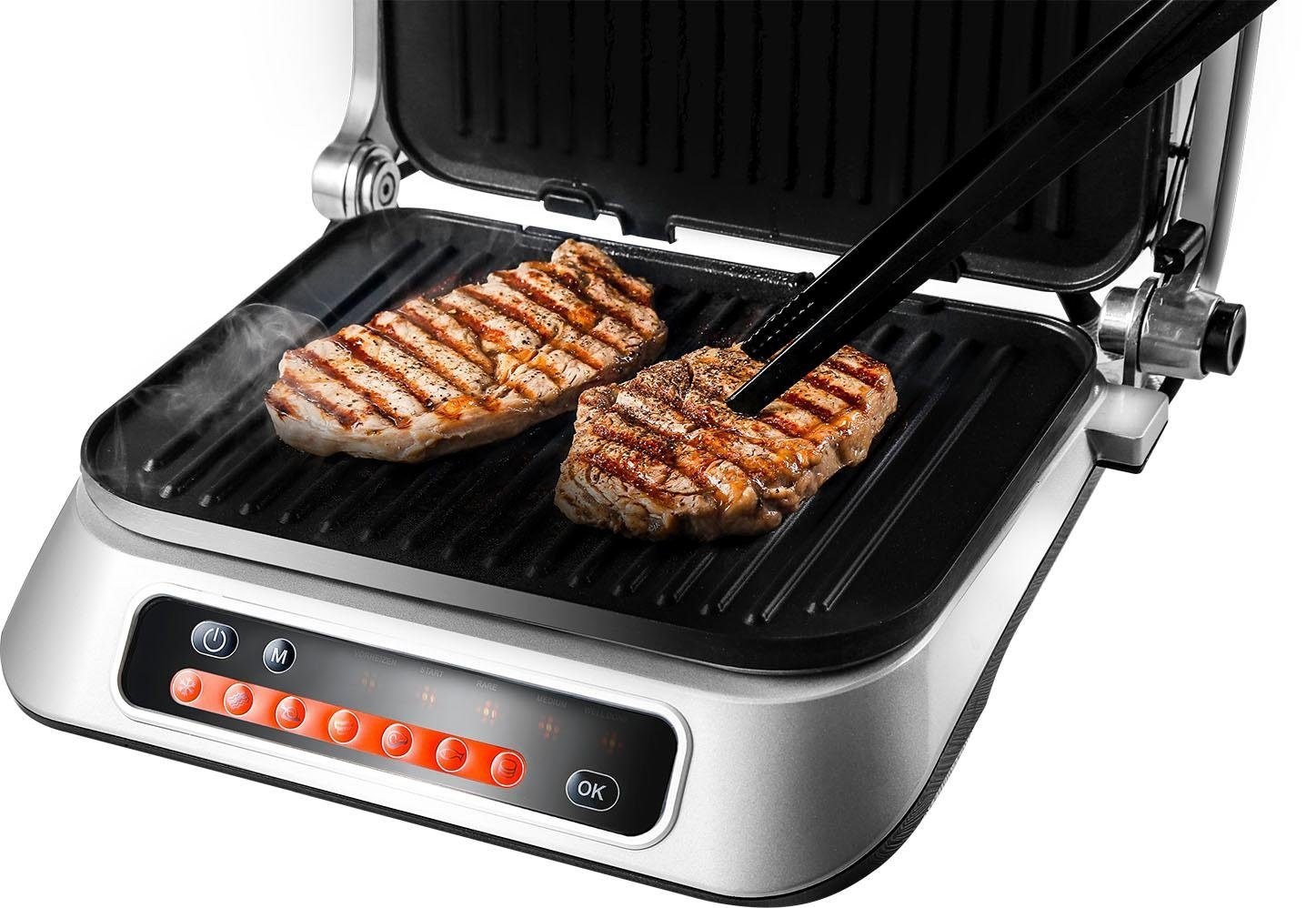 Hanseatic Kontaktgrill »83347967«, 2100 W, 7 voreingestellte Grillprogrammen, Lichtindikator