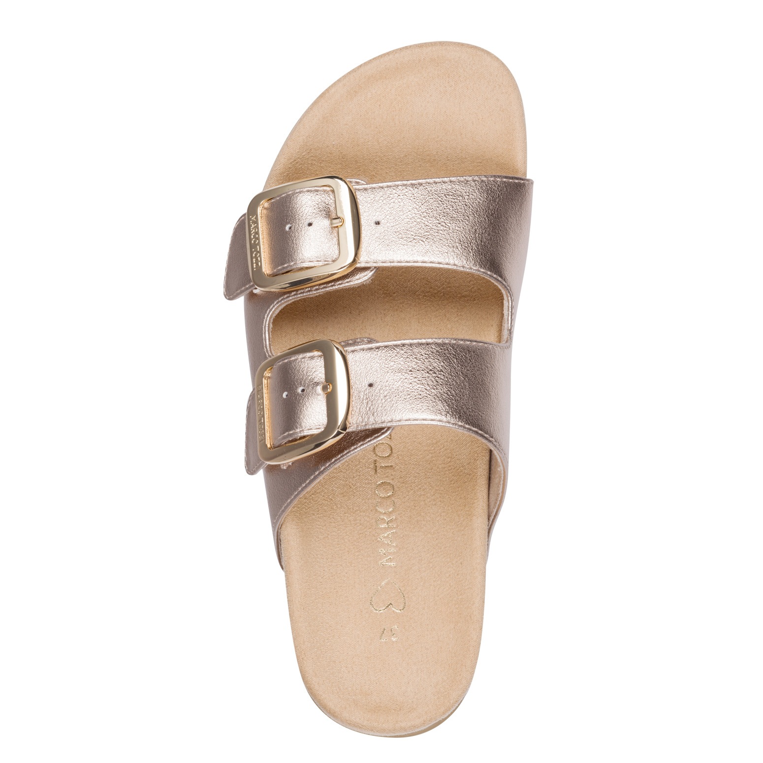 MARCO TOZZI Pantolette »CAPRIA«  Sommerschuh, Schlüpfschuh mit Logoprägung in den Schnallen