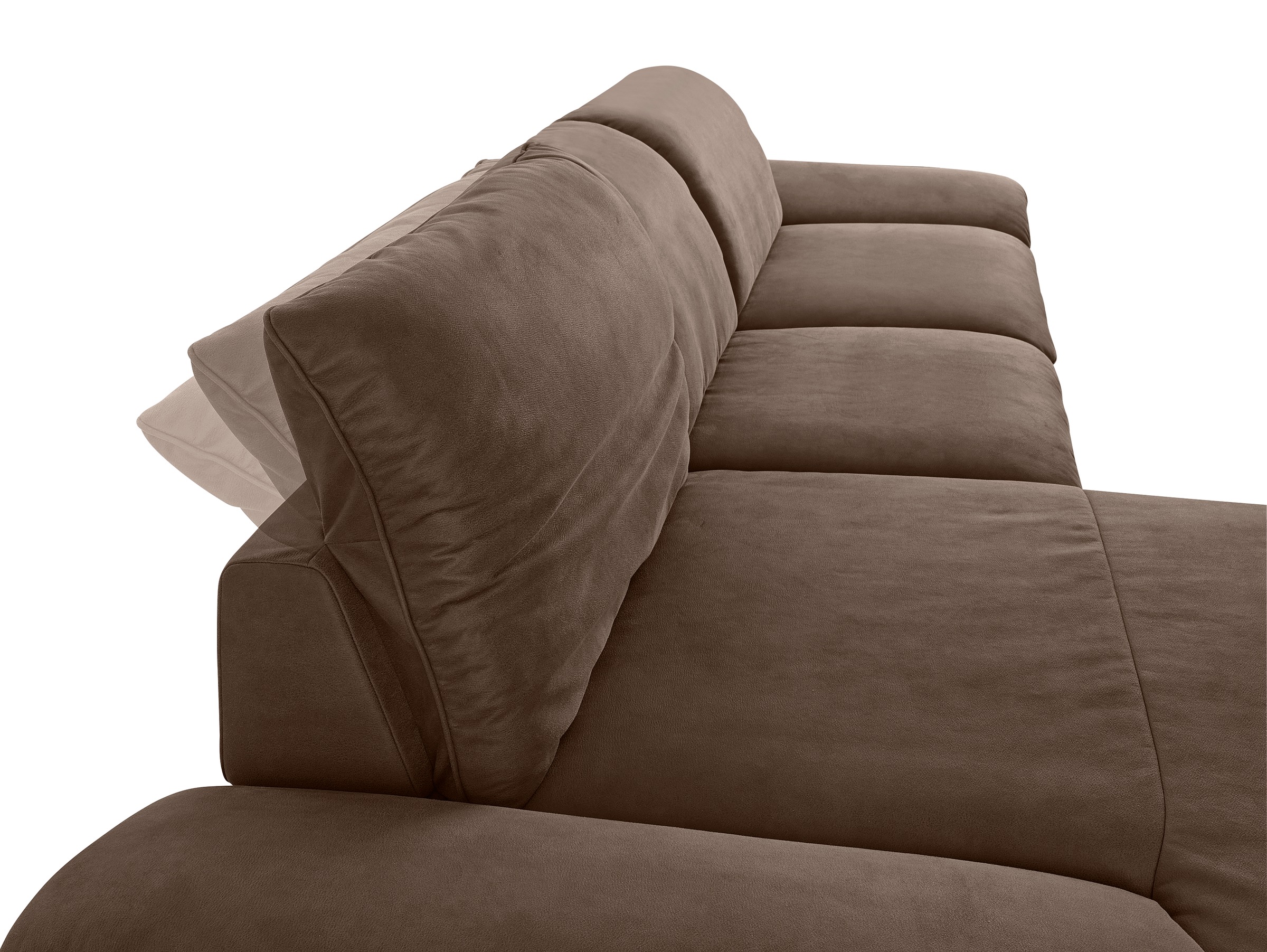 W.SCHILLIG Ecksofa »enjoy&MORE, Designsofa, bequem, elegant und zeitlos, L-Form«, Sitztiefenverstellung, Füße bronze pulverbeschichtet, Breite 340 cm