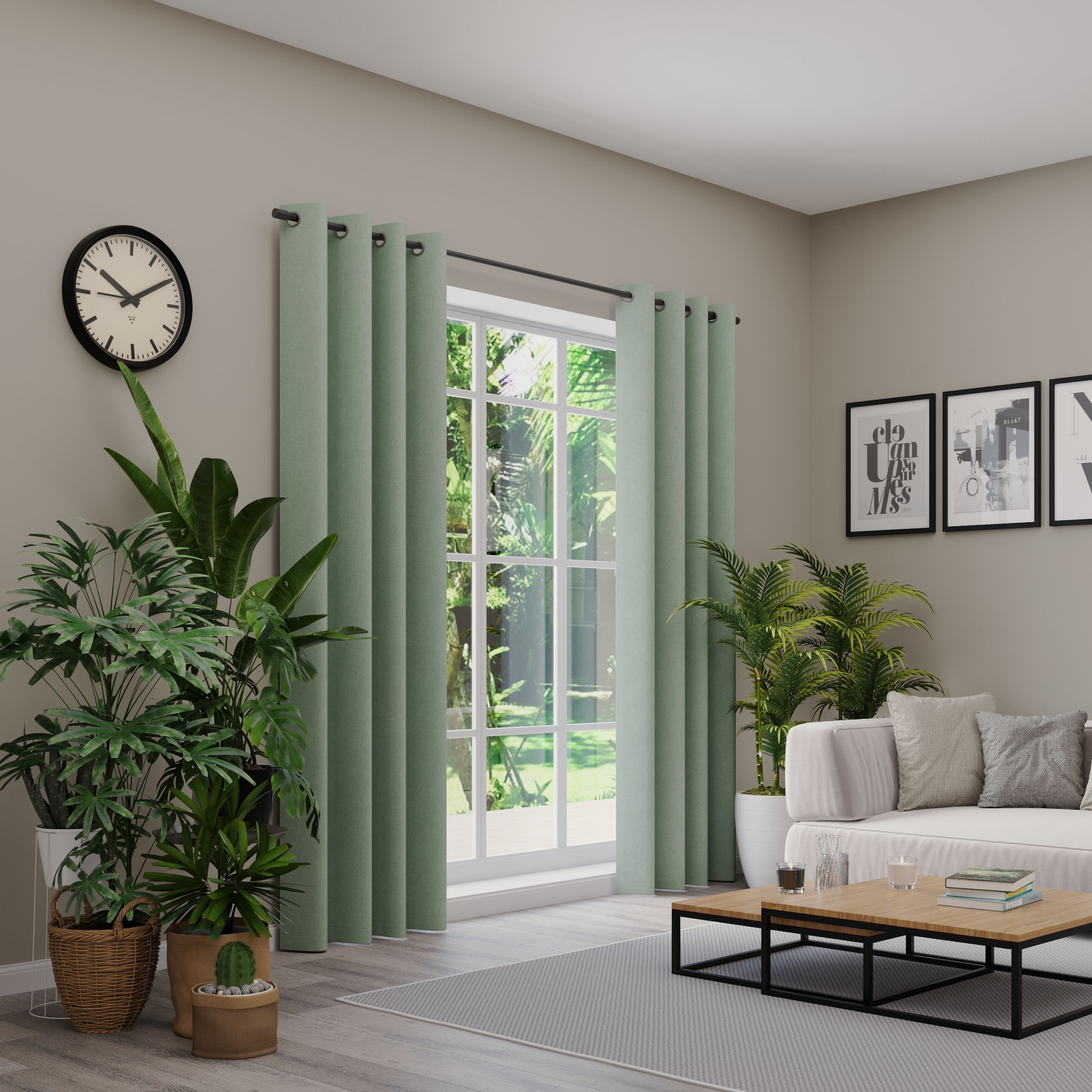 Neutex for you Vorhang "BELMONDO" Ösen 1 Stk. tlg. Uni mit samtiger Oberflä günstig online kaufen