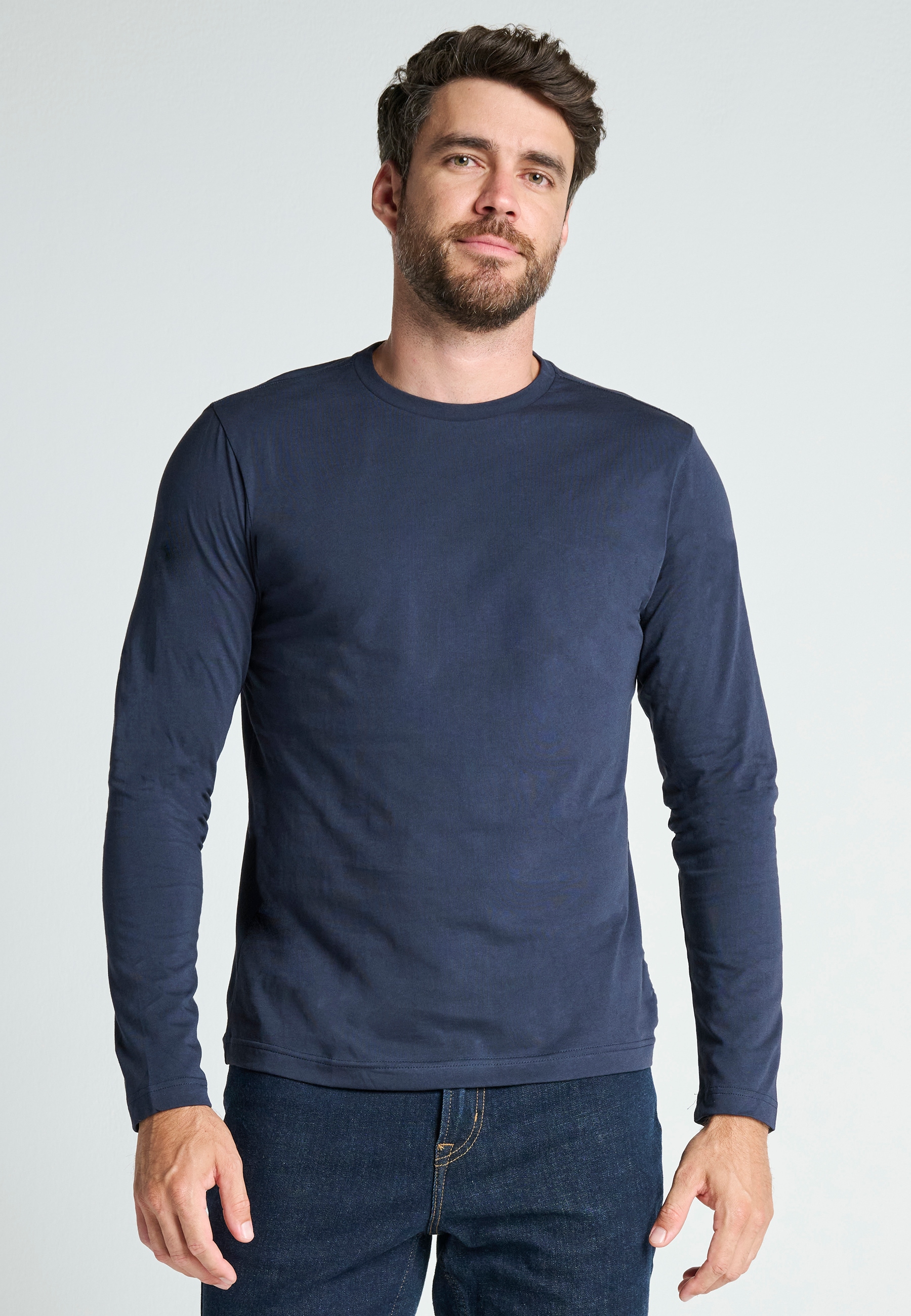 Jockey Langarmshirt "American T-Shirt" lockere Passform, lange Ärmel, Cotto günstig online kaufen