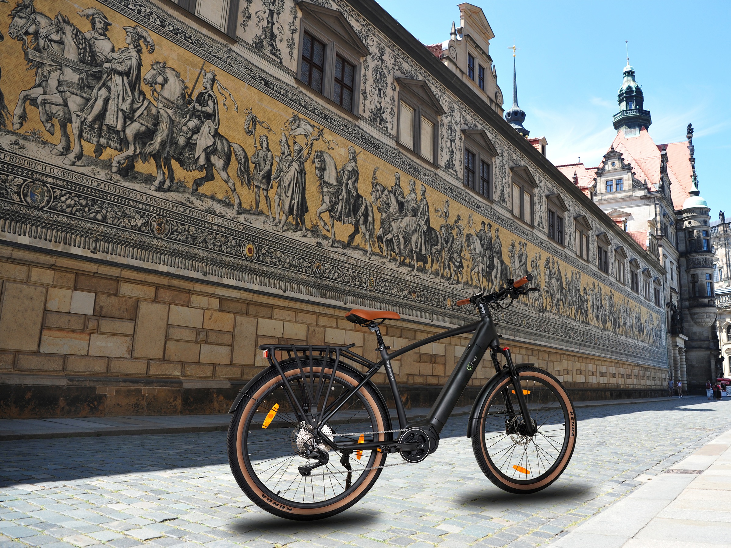 SachsenRad »S8 Centro mit Alarmanlage« 10 Gang Shimano Kettenschaltung Mittelmotor 250 W