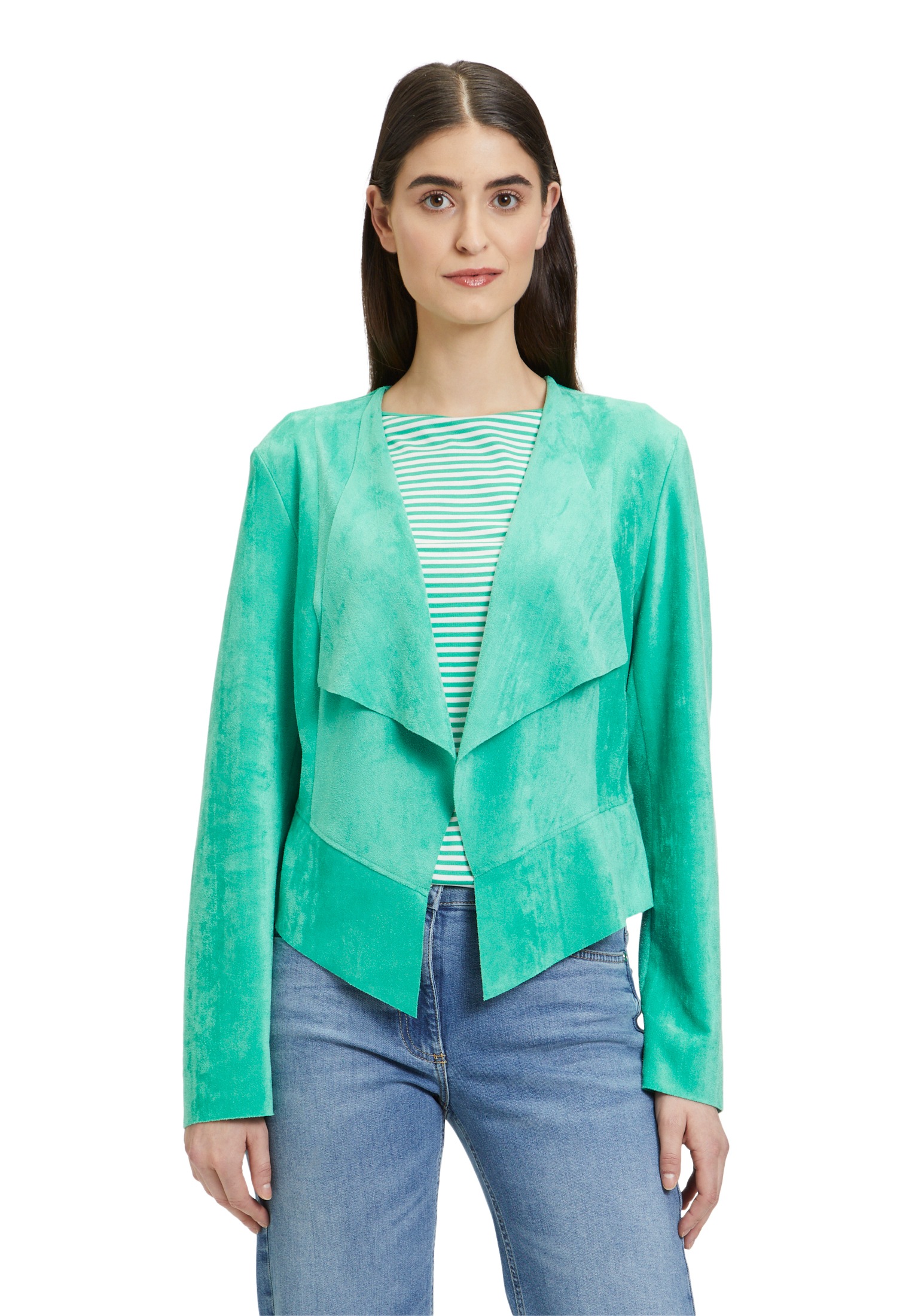 Betty Barclay Jackenblazer "Betty Barclay Sommerjacke ohne Verschluss", Material