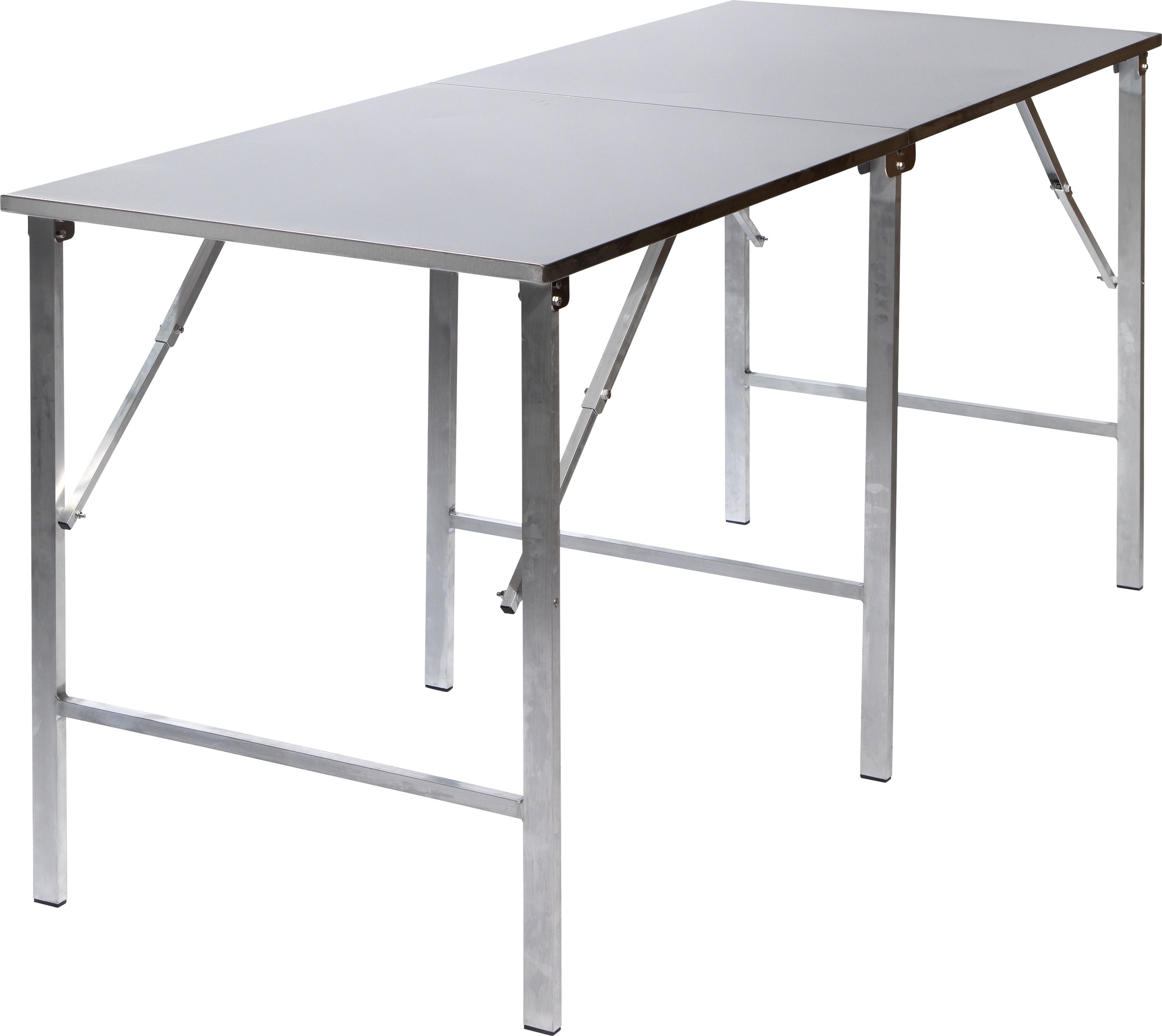 Essentials Klapptisch »Edelstahl Arbeitstisch«, (Packung, 1 St.), aufklappbar 200x80x90 cm (BxTxH), 23100
