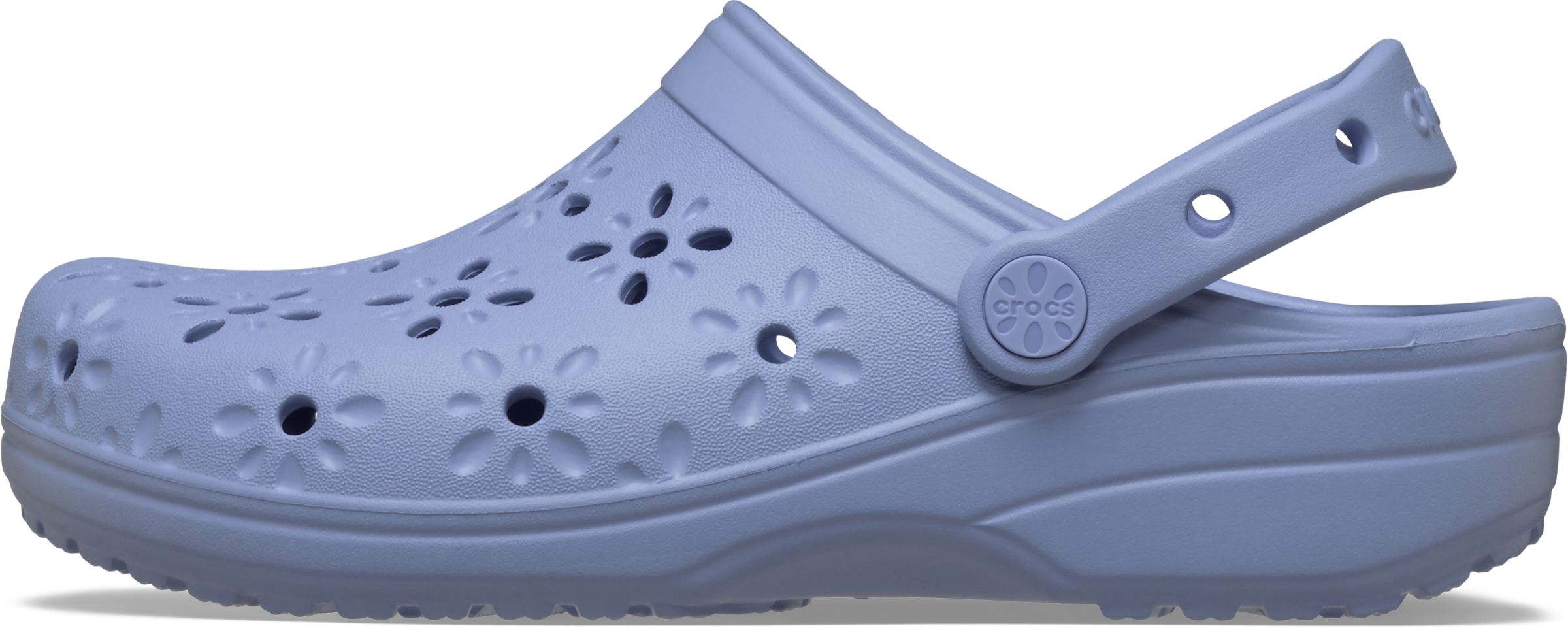 Crocs Clog »Classic Floral Cut Out Clog«  , Sandale, Sommerschuh, Loafer mit Lüftungsöffnungen in Blütenstruktur