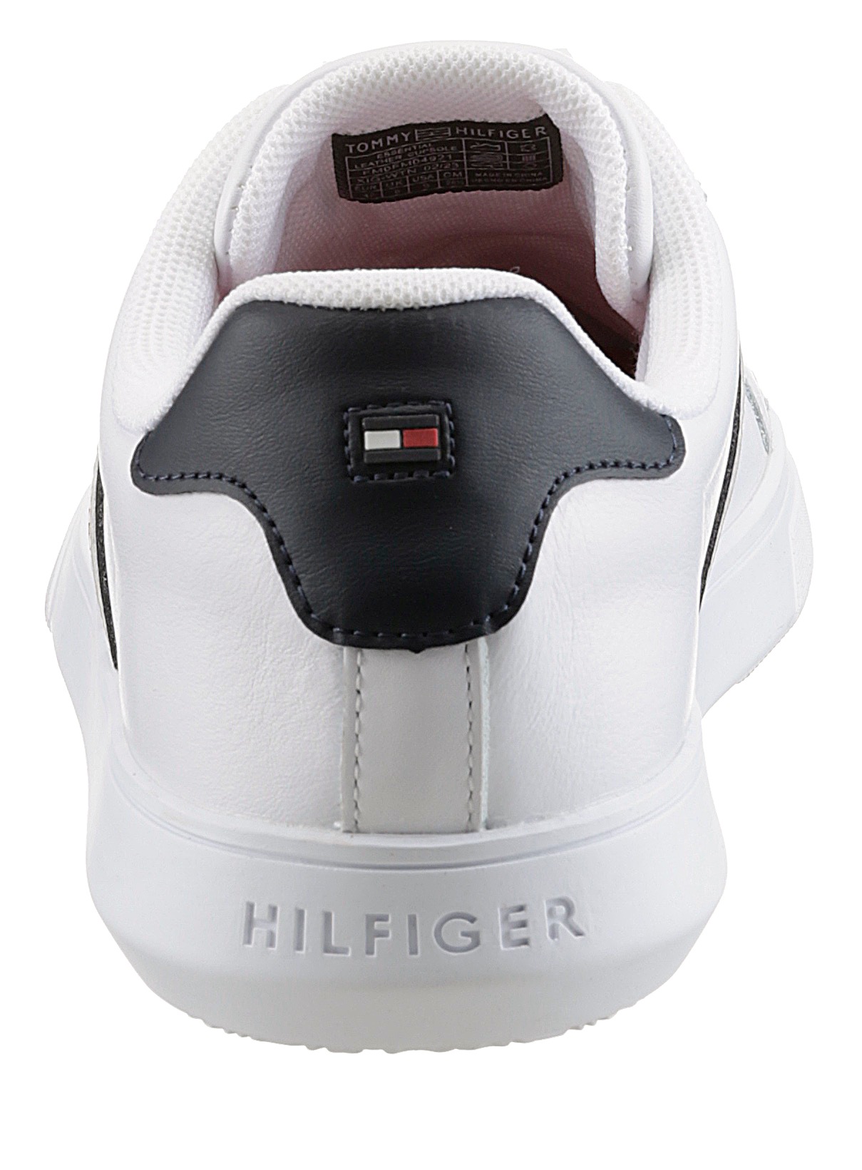 Tommy Hilfiger Sneaker "ESSENTIAL LEATHER CUPSOLE", Freizeitschuh, Halbschu günstig online kaufen