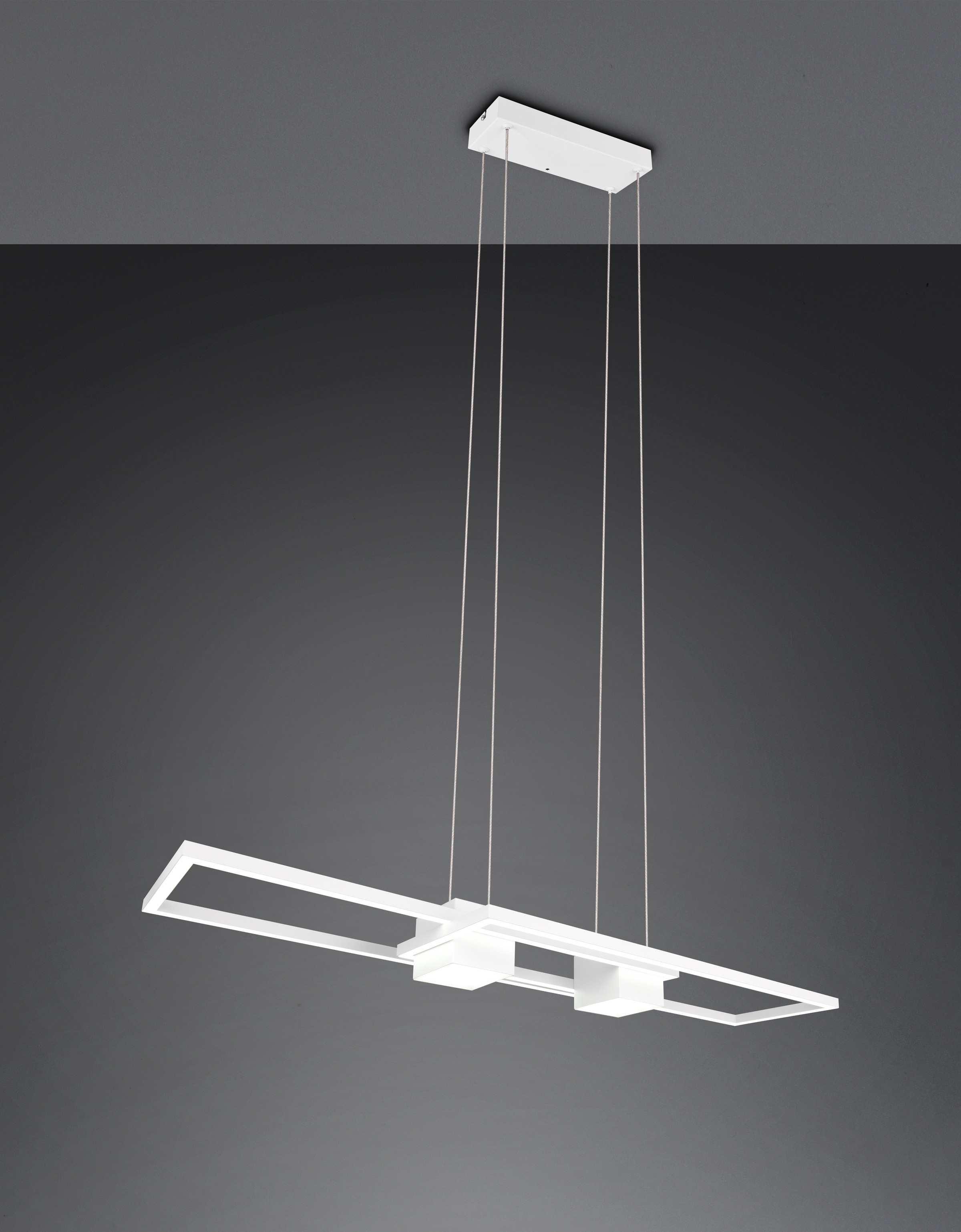 TRIO Leuchten LED Pendelleuchte »ALBANY, LED Hängelampe Wohnzimmer mit Fernbedienung, dimmbar, CCT«, 1 flammig, Leuchtmittel LED-Board | LED fest integriert, Lichtfarbe einstellbar, Memoryfunktion, Nachtlicht, up-and-down Licht