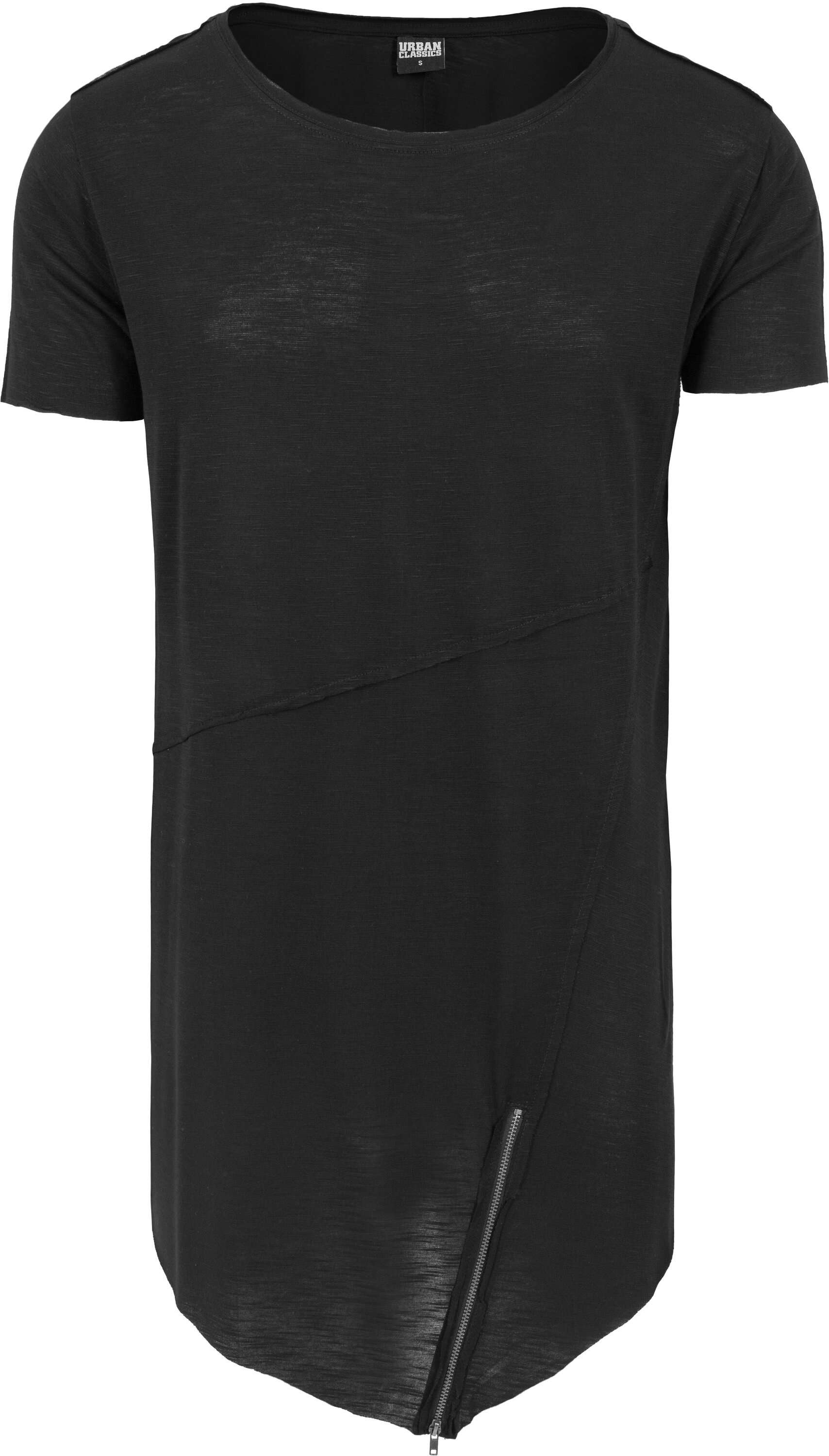 URBAN CLASSICS T-Shirt »Herren Long Front BAUR Zip (1 Open ▷ Edge | tlg.) Tee«, bestellen