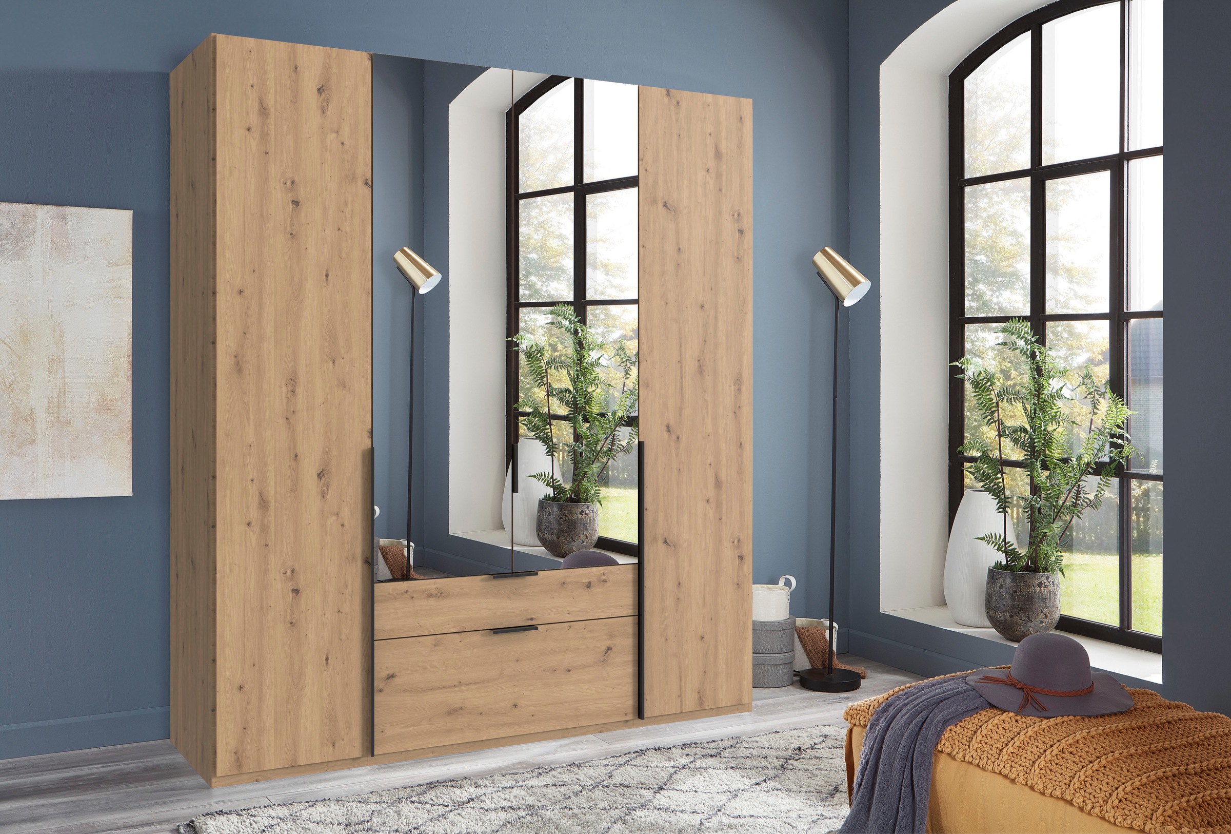 Wimex Drehtürenschrank "Mugano, 135 oder 180cm breit, 208 oder 236cm hoch, günstig online kaufen