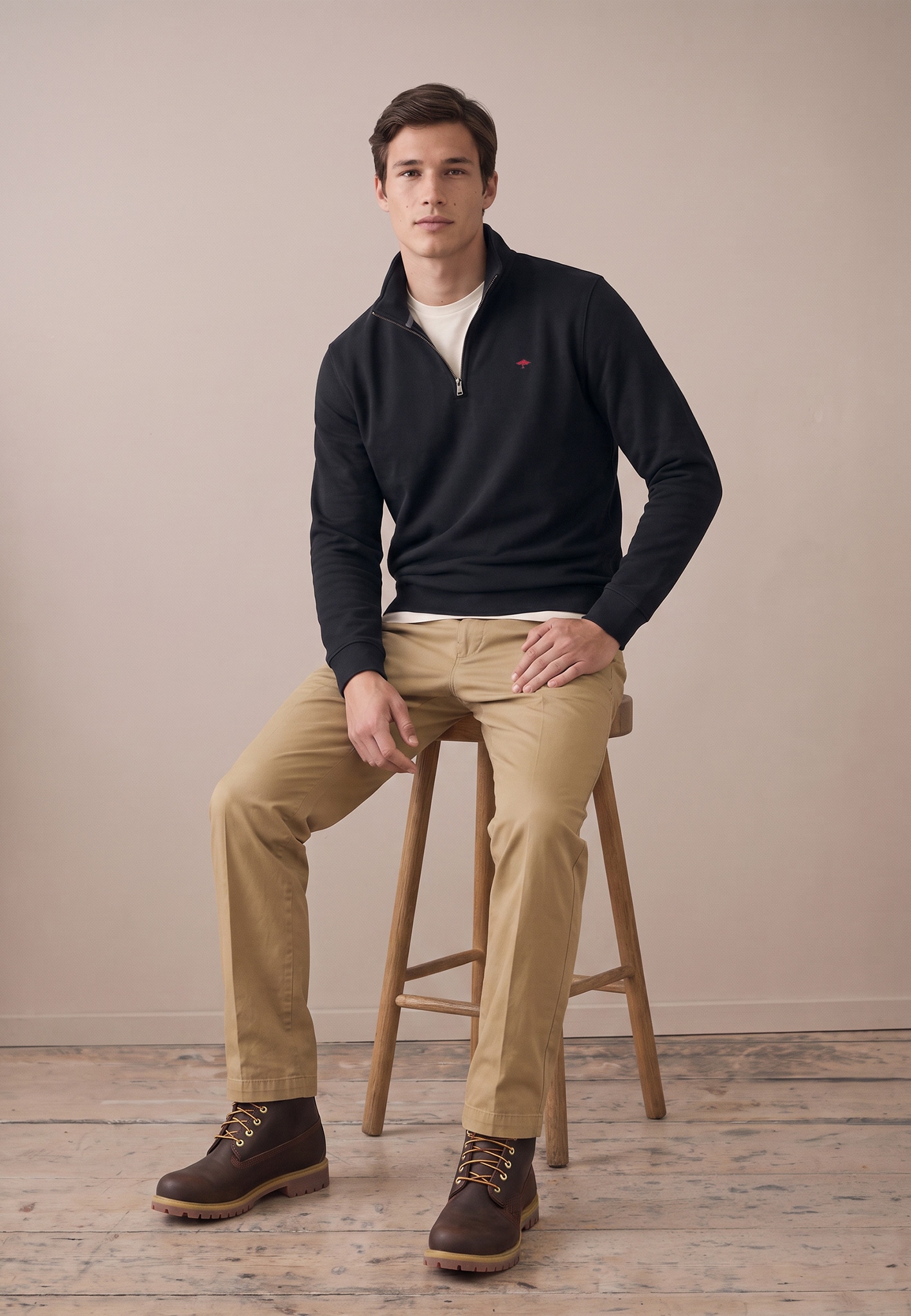 FYNCH-HATTON Sweatshirt , mit Logo Stickerei
