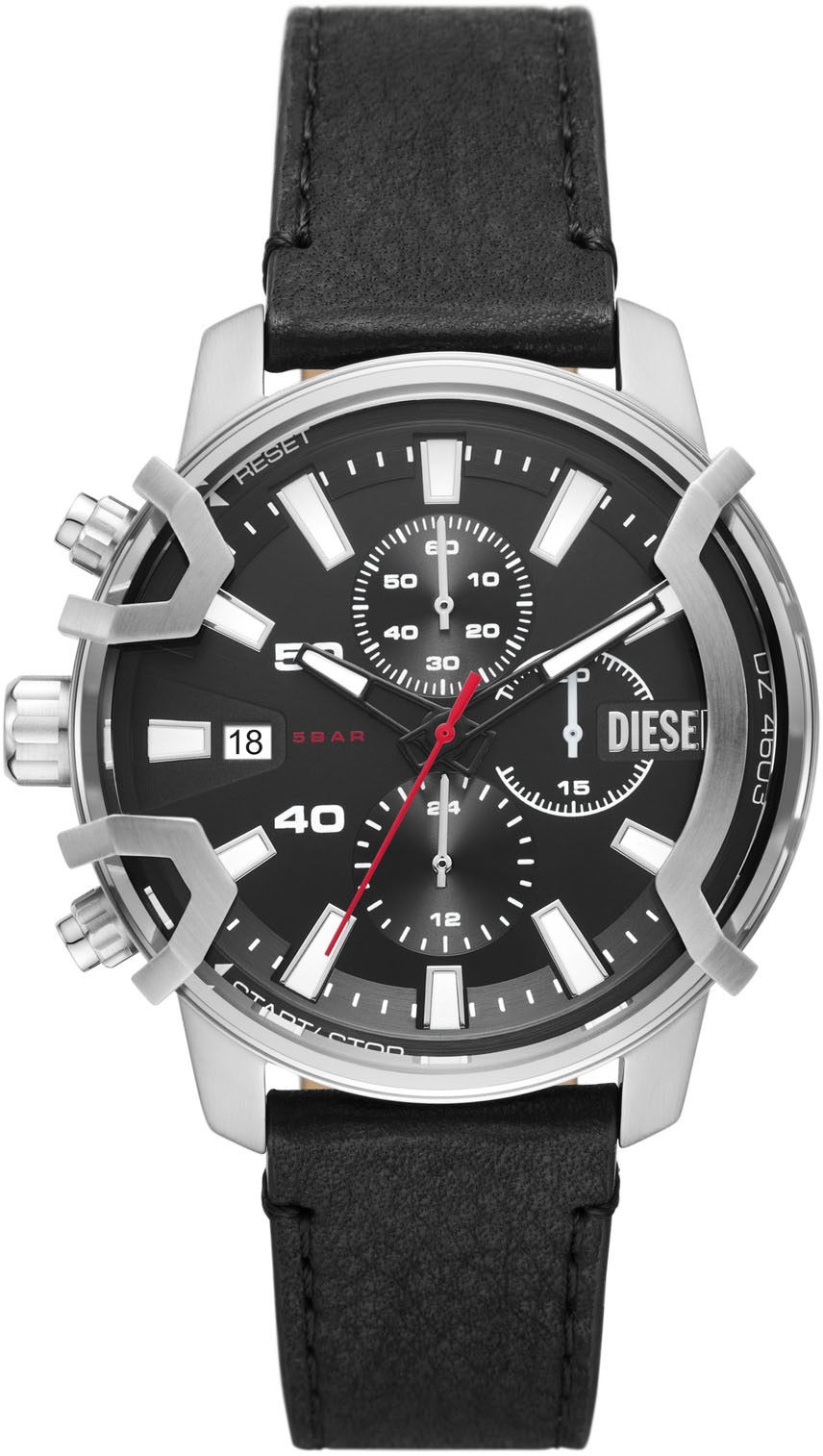 Diesel Chronograph »Griffed, DZ4603«, Quarzuhr, Armbanduhr, Herrenuhr, Datum, Stoppfunktion, nachhaltig