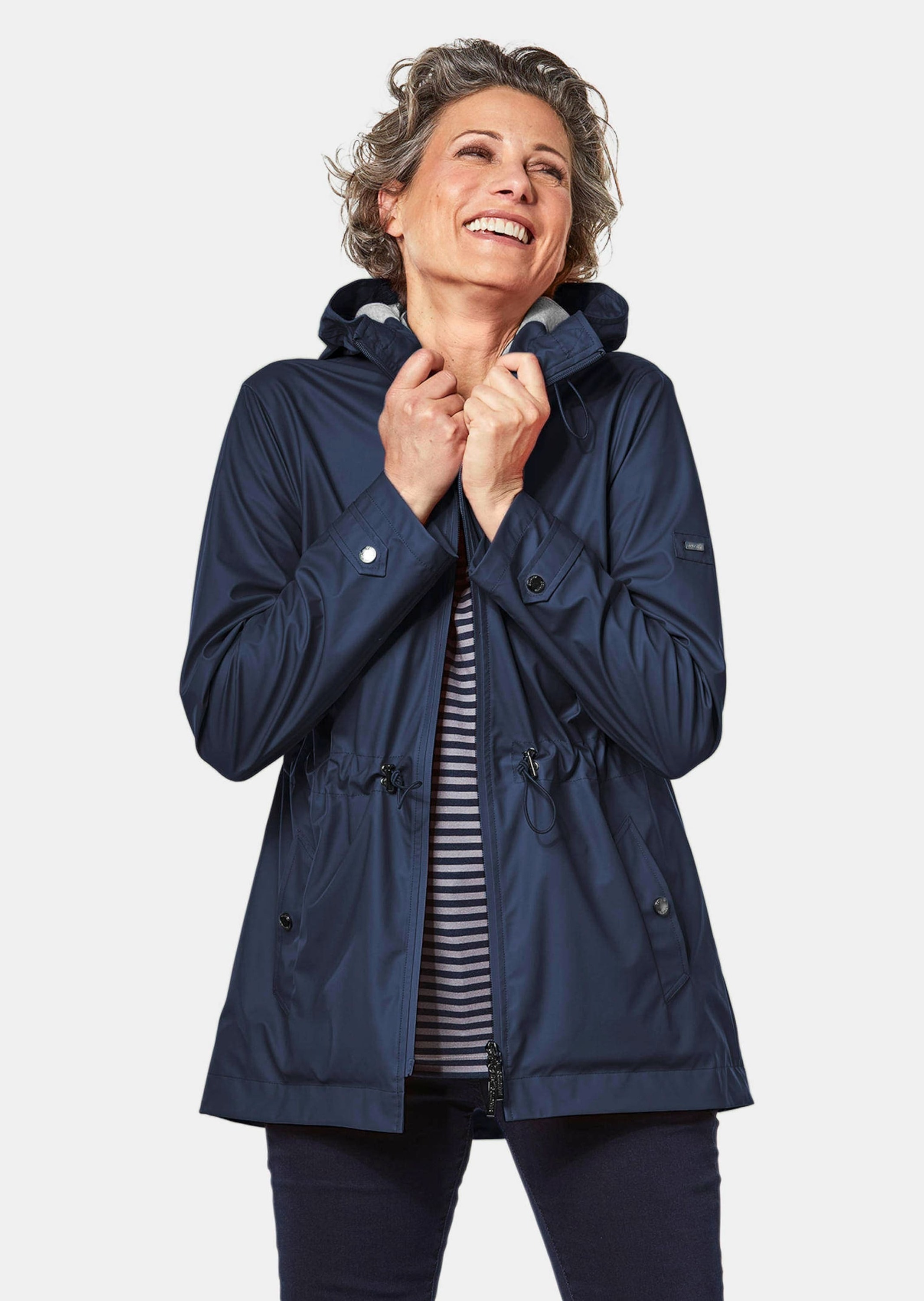 GOLDNER Funktionsjacke "Funktionaler Regenmantel mit Jerseyfutter" günstig online kaufen