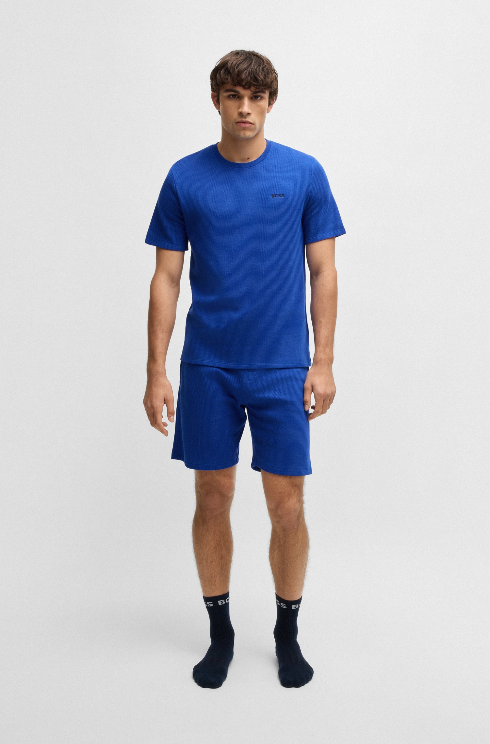 BOSS Pyjamaoberteil »Waffle T-Shirt«