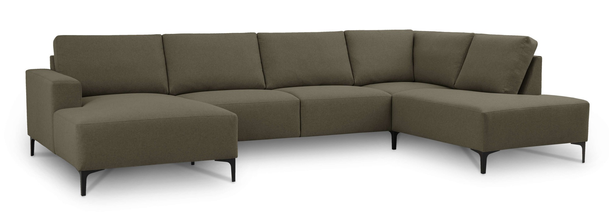 Home affaire Wohnlandschaft "Tournon", U-Form, Breite 333 cm, Webstoff, Che günstig online kaufen