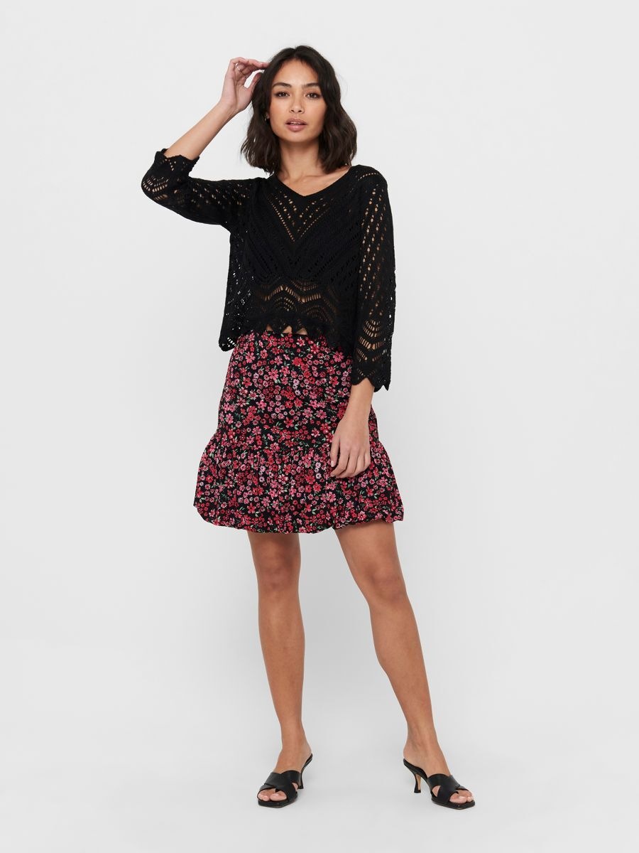 JDY Strickpullover »JDYNEW SUN 3/4 CROPPED PULLOVER KNT NOOS«