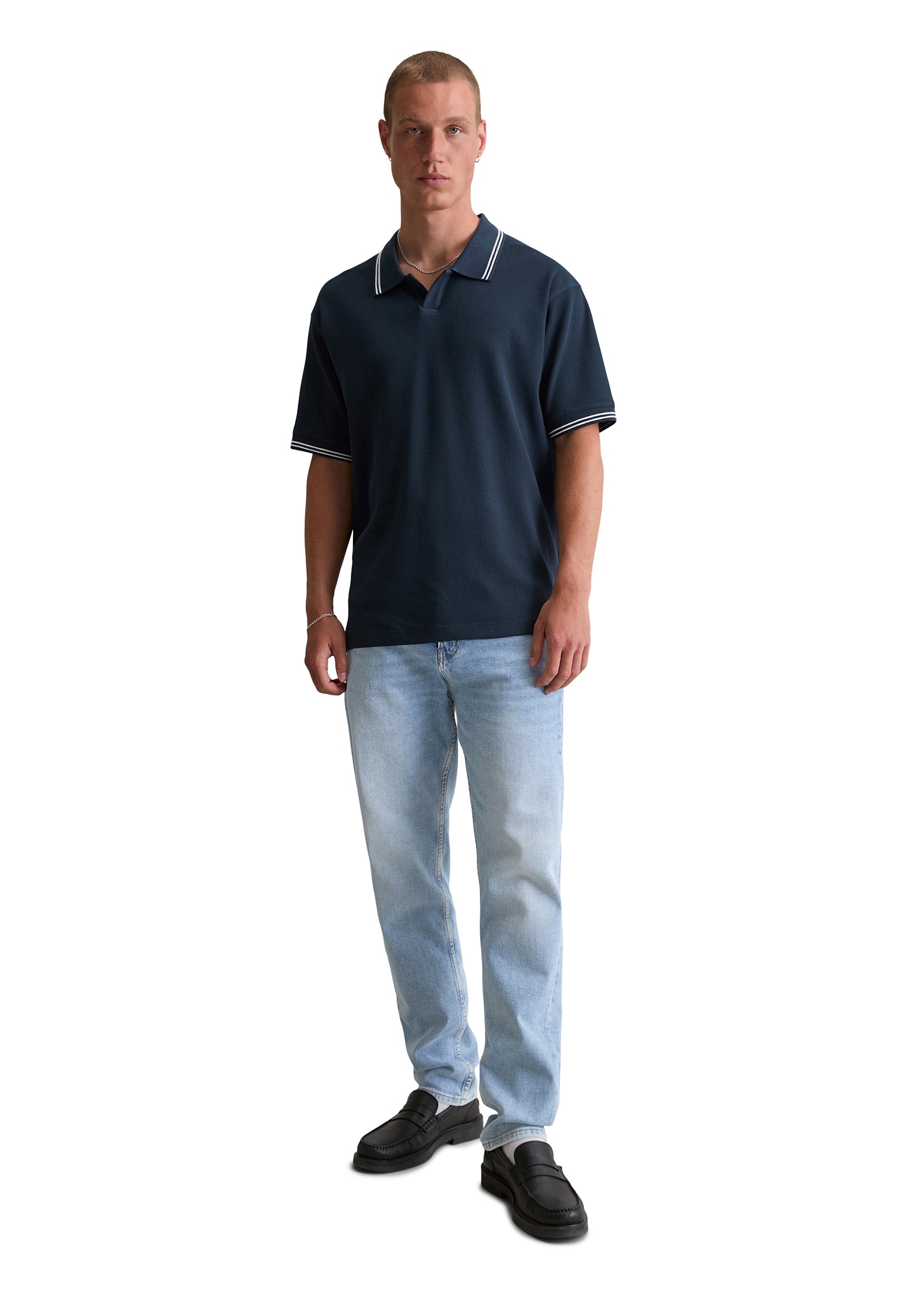 Marc O'Polo DENIM Poloshirt »aus weichem Waffel-Jersey«