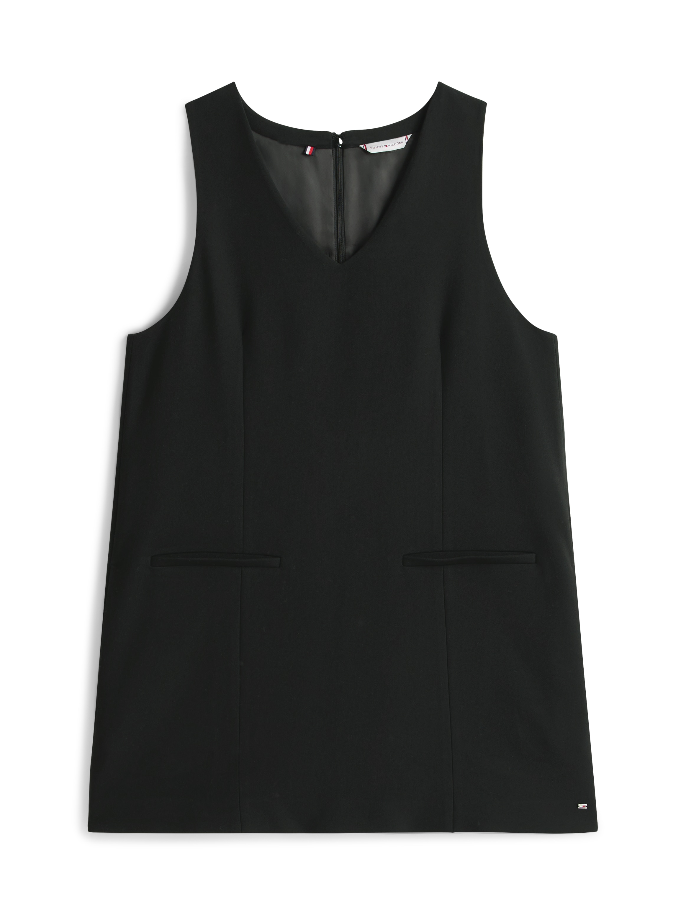 Tommy Hilfiger A-Linien-Kleid »PUNTO V-NK NS MINI SHIFT DRESS«