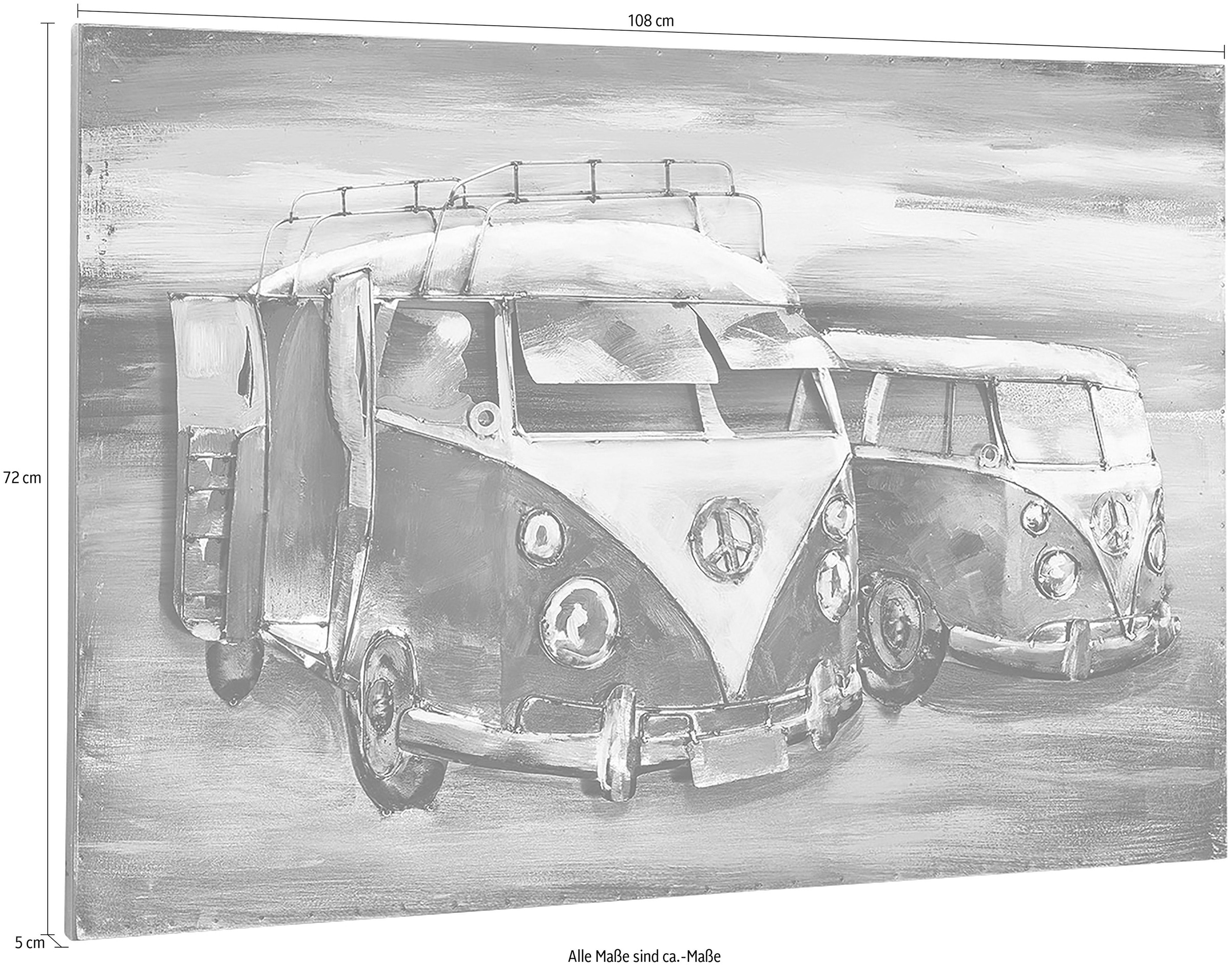 Thumbnail - locker Metallbild "3D BULLI"