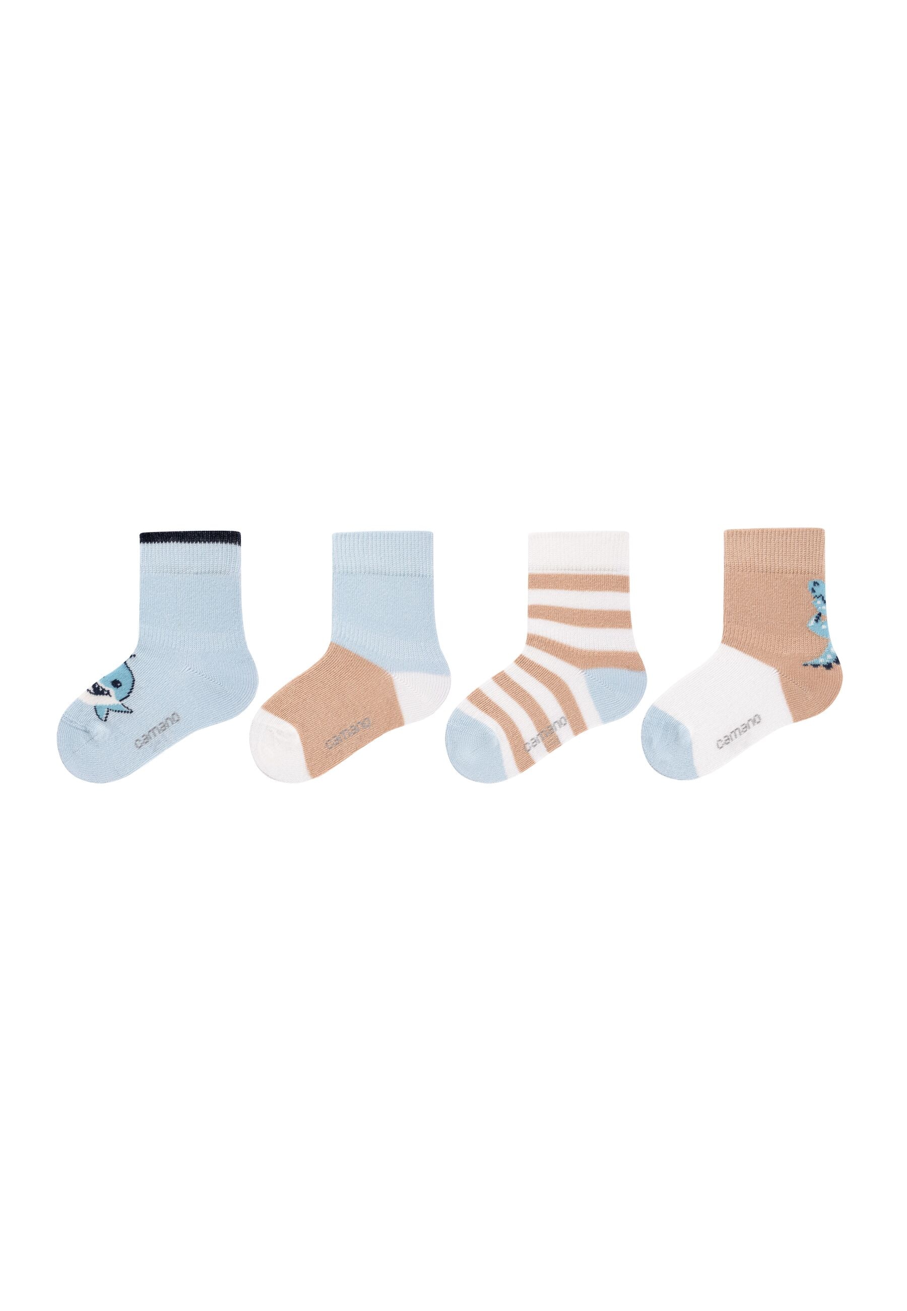 Camano Socken »Babysocken ca-soft 8er Pack« 8er Pack Aus OCS zertifizierter Baumwolle, Ohne einengenden Gummibund