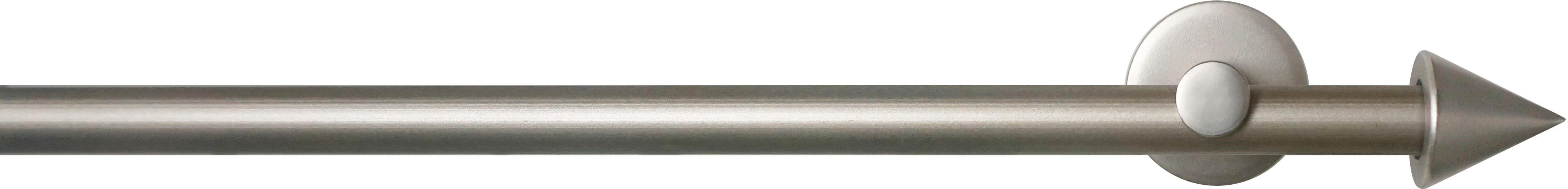 GARESA Gardinenstange "SEFRA" Ø 16 mm 2 läufig-läufig Wunschmaßlänge Vorhanggarnitur,Innenlaufgarnitur, verlängerbar, Endknopf Spitze